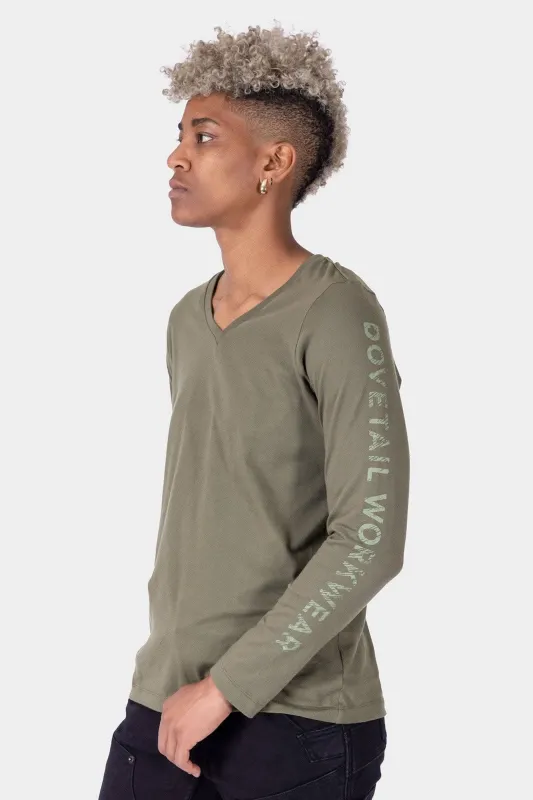 GO TO™ Long Sleeve V-Neck T-Shirt made by Dovetail Workwear