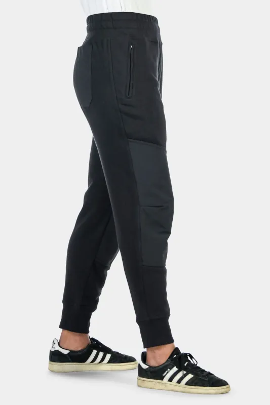 Flagger Fleece Jogger Work Pant in Black made by Dovetail Workwear