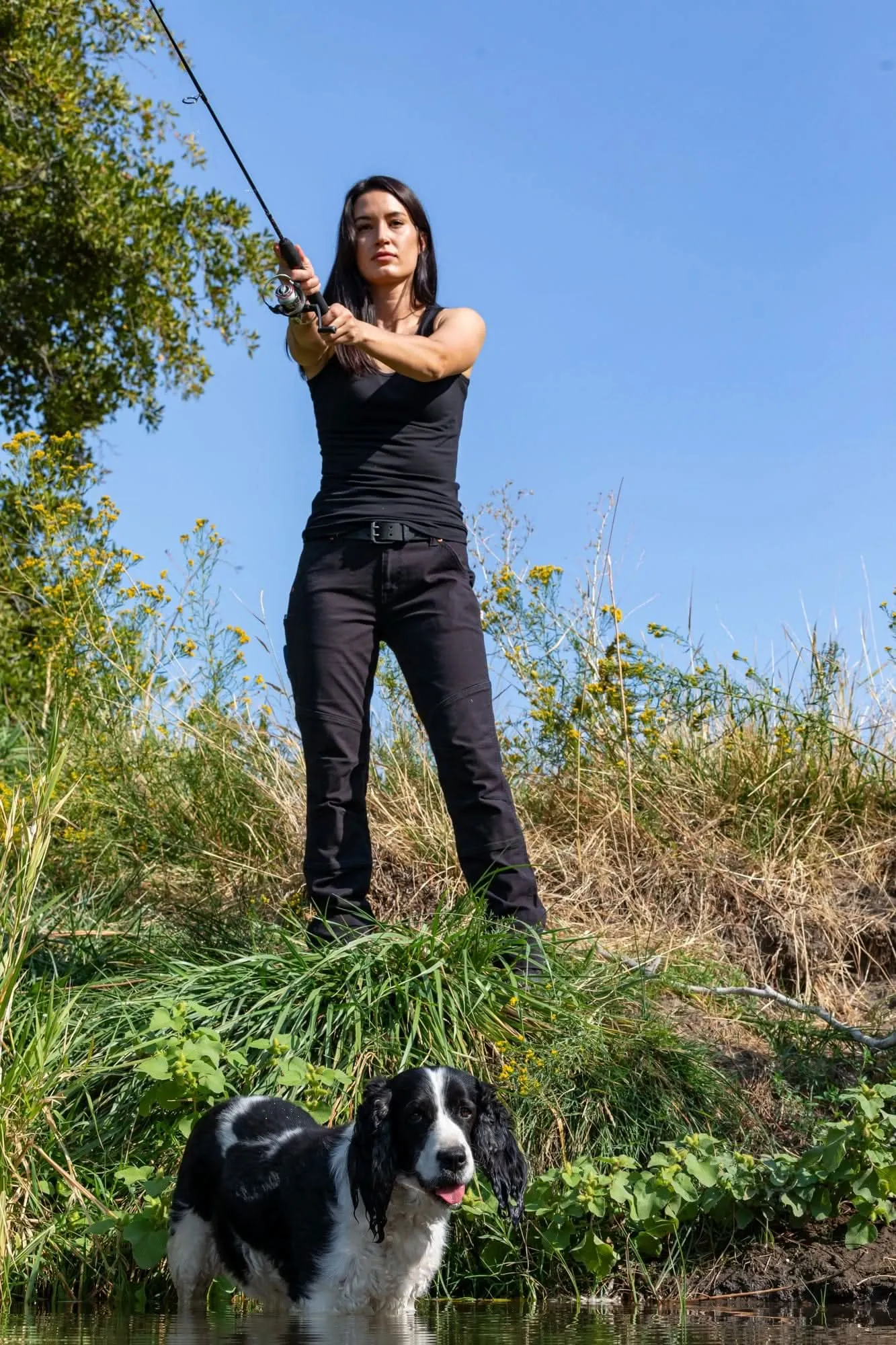 GO TO™ Stretch Canvas Pant in Carbon Black sold by Dovetail Workwear product image thumbnail 3