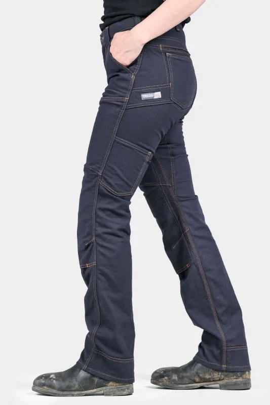 Britt Utility Pant in FR Navy Canvas made by Dovetail Workwear