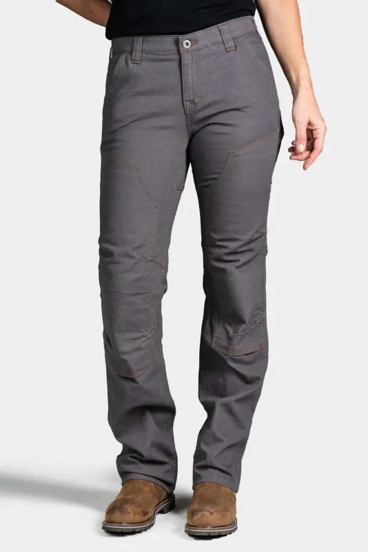 Britt Utility Pant in FR Grey Canvas made by Dovetail Workwear
