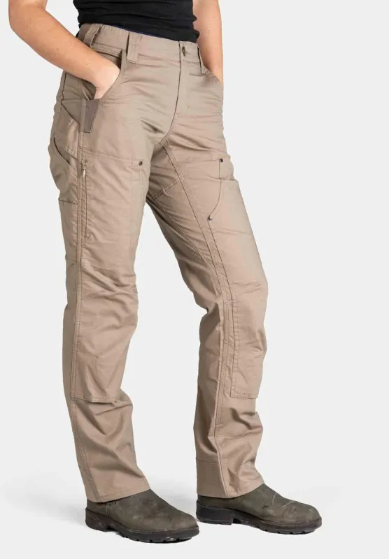 Britt X Ultralight Work Pant in Flax Ripstop made by Dovetail Workwear