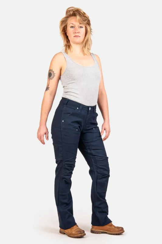 Anna Taskpant in Uniform Navy Canvas made by Dovetail Workwear