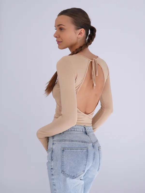 Oless top - beige sold by Venderbys