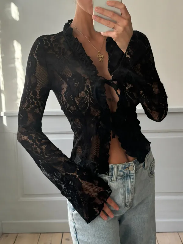 Trim lace top - sort sold by Venderbys