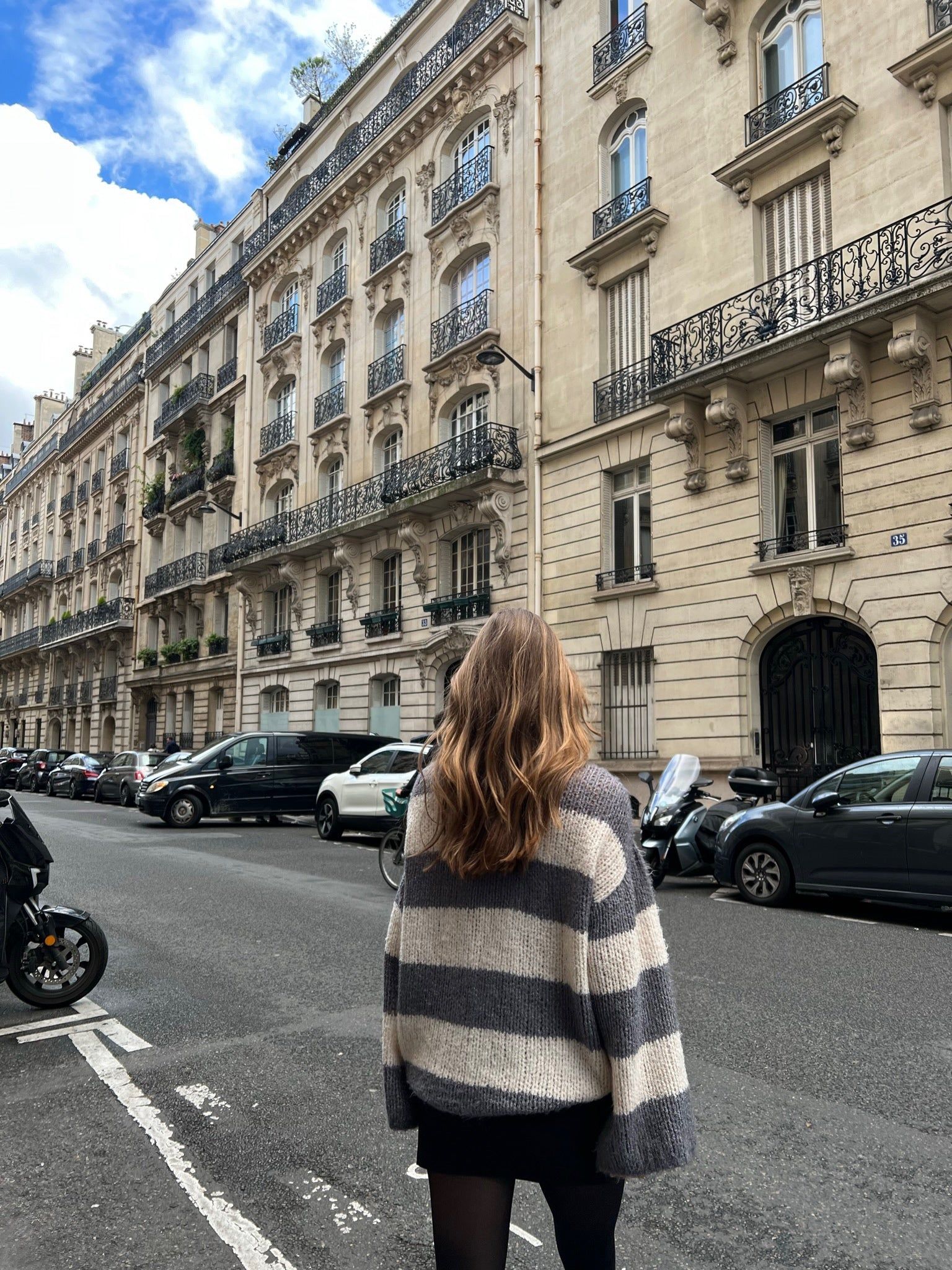 Wool blend Sweater - stribet mørk grå/cream sold by Venderbys product image thumbnail 4