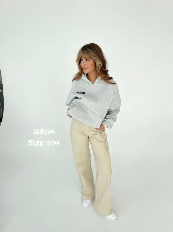 VDB Hoodie - lys grå (sort logo) sold by Venderbys