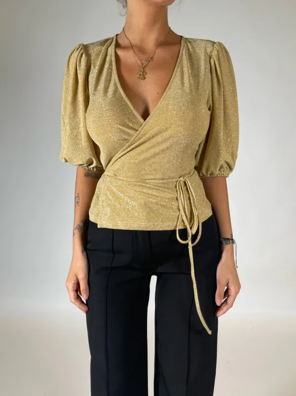 Glitter wrap  - guld sold by Venderbys