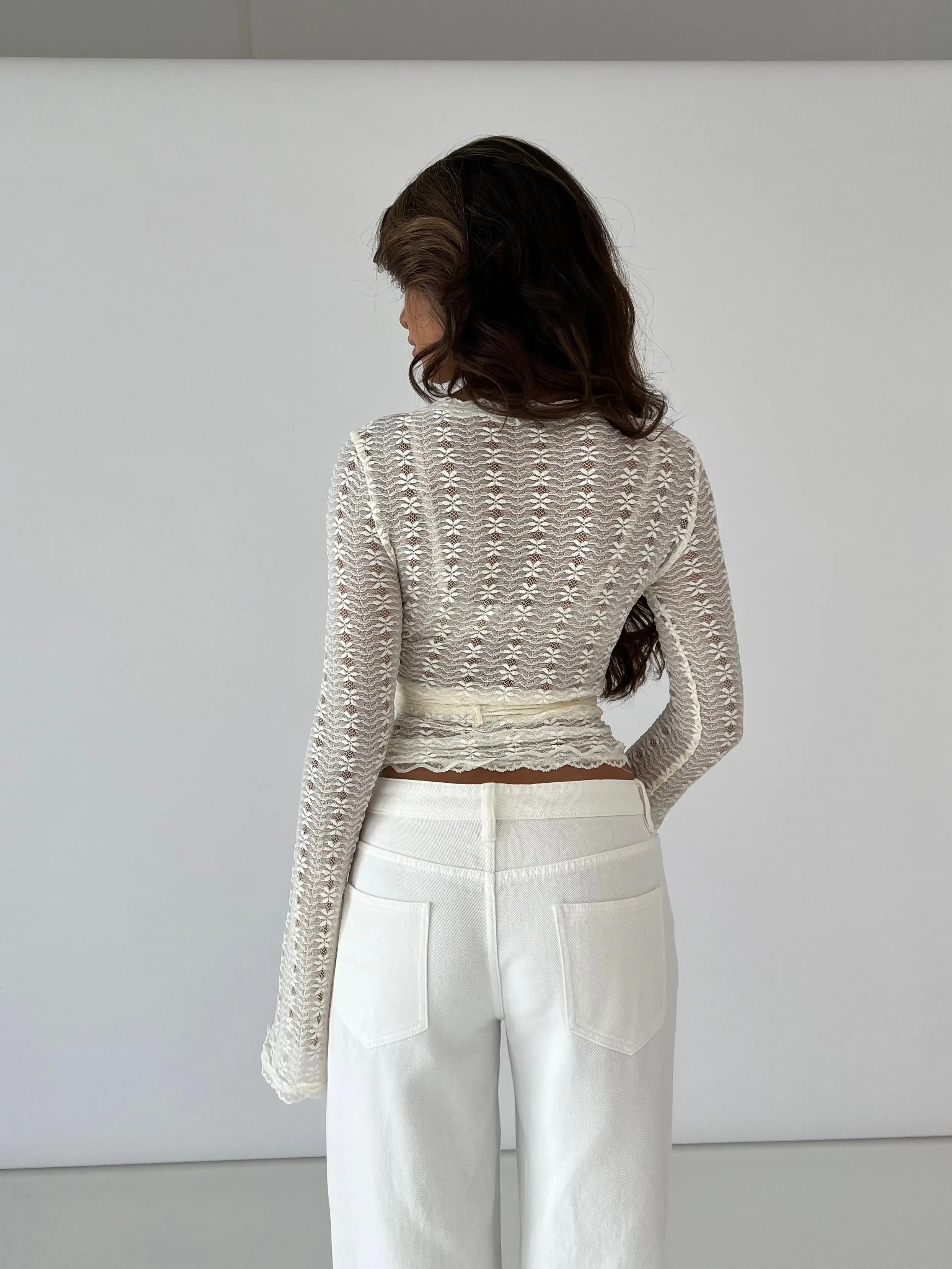 Ballerina flower top - cream sold by Venderbys product image thumbnail 4