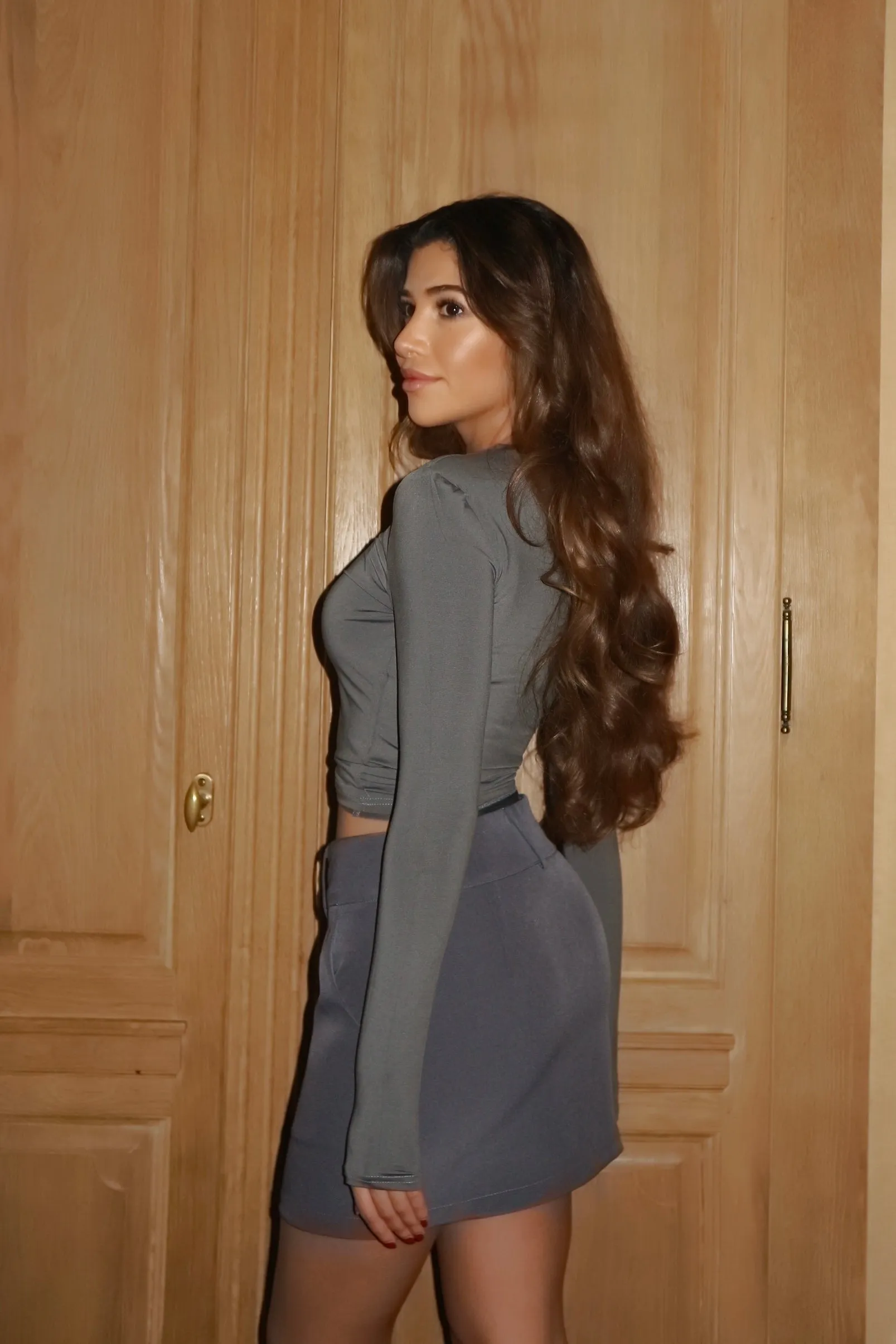 Mini skirt - mørk grå sold by Venderbys product image thumbnail 2