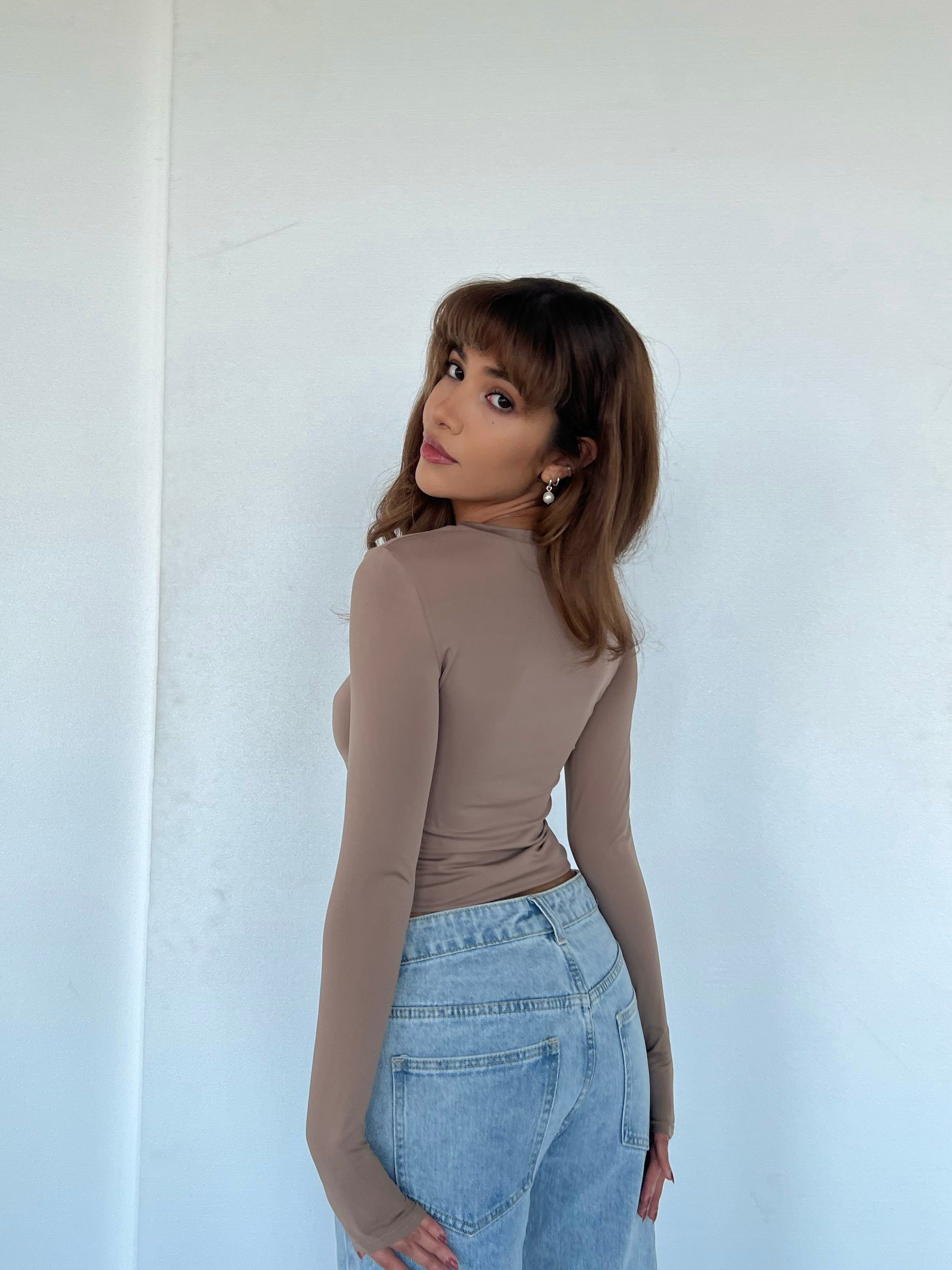 Basic top - tan sold by Venderbys product image thumbnail 2