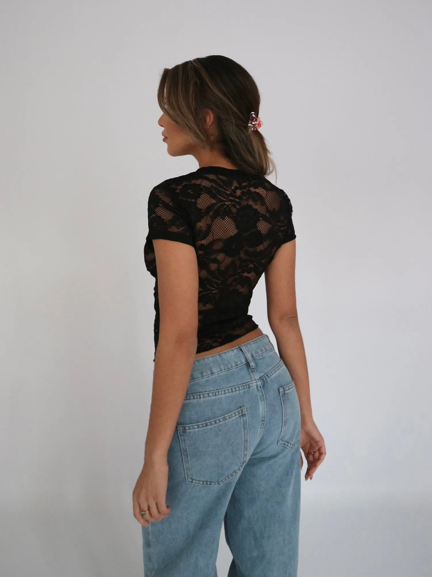 Lace tee - sort sold by Venderbys product image thumbnail 3