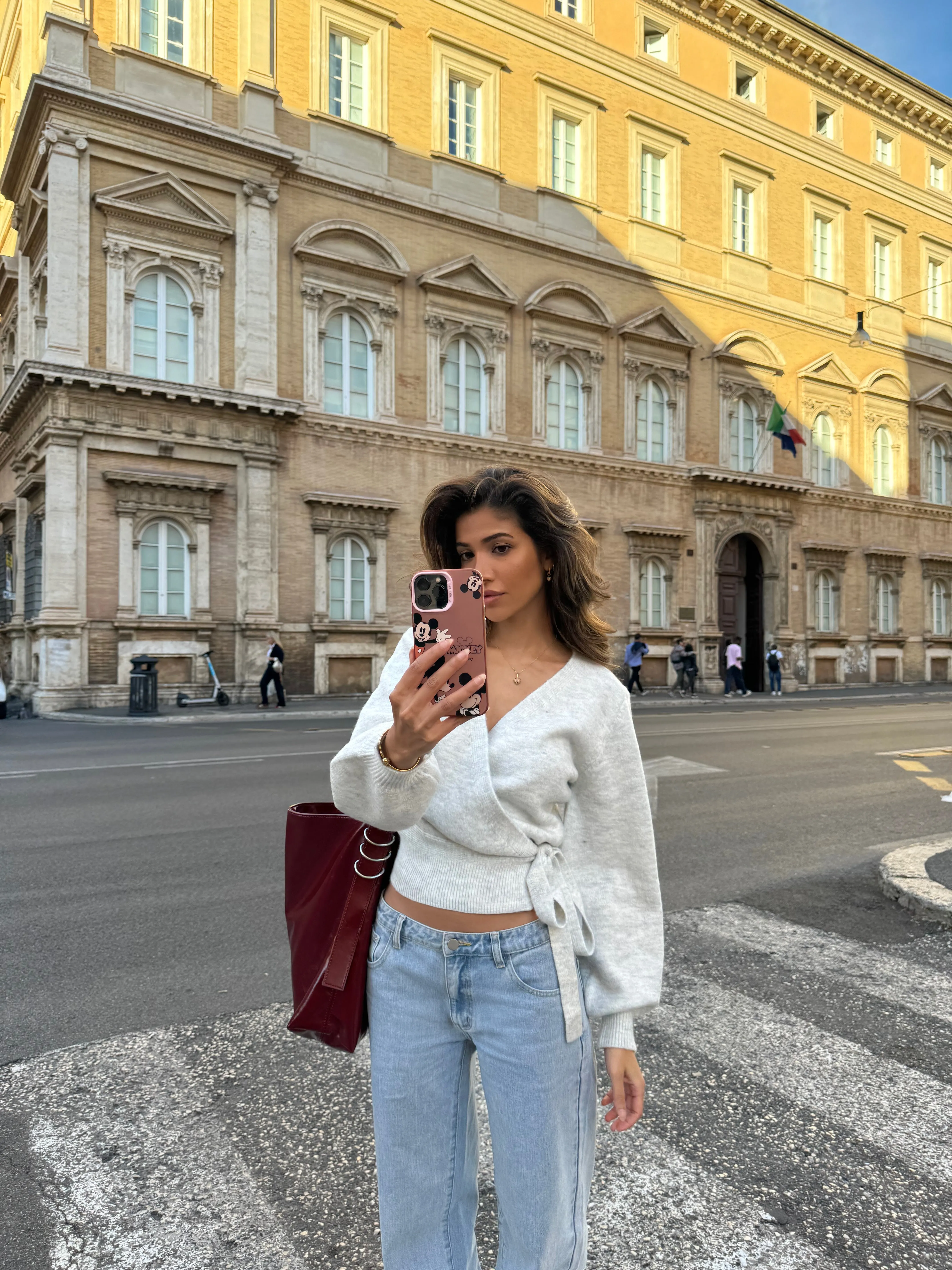 Wool blend wrap cardigan - lys grå sold by Venderbys product image thumbnail 3