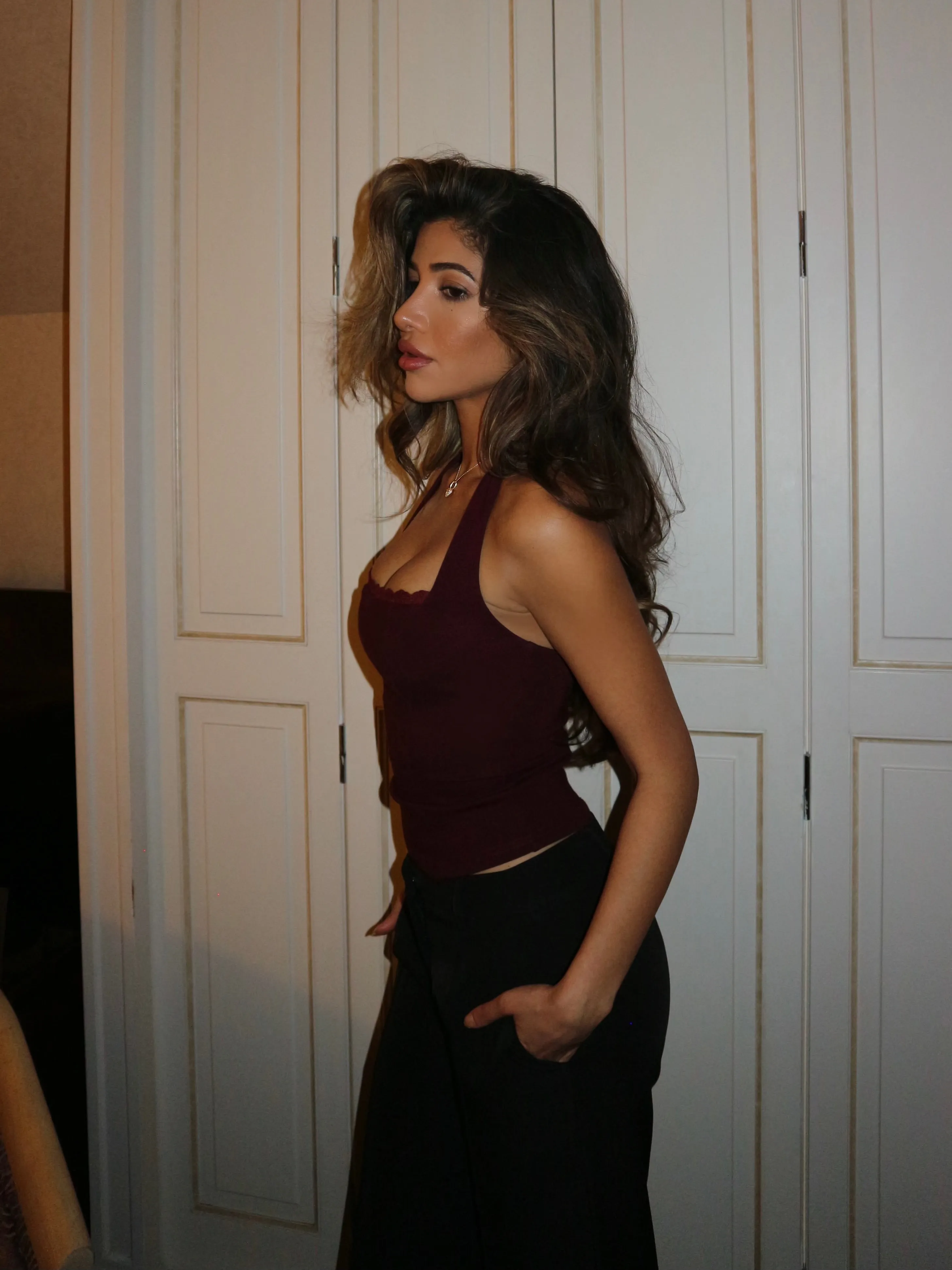 Lia lace corset top - bordeaux sold by Venderbys product image thumbnail 2