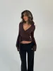 Ballerina basic top - mørk brun sold by Venderbys