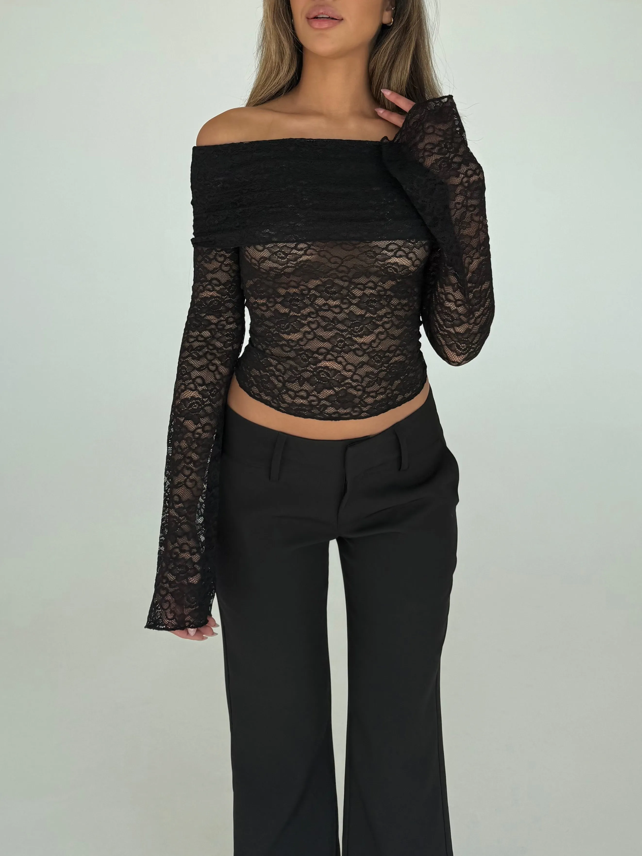 Kaia lace top - sort sold by Venderbys product image thumbnail 2