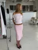 Melia mesh skirt - lyserød sold by Venderbys