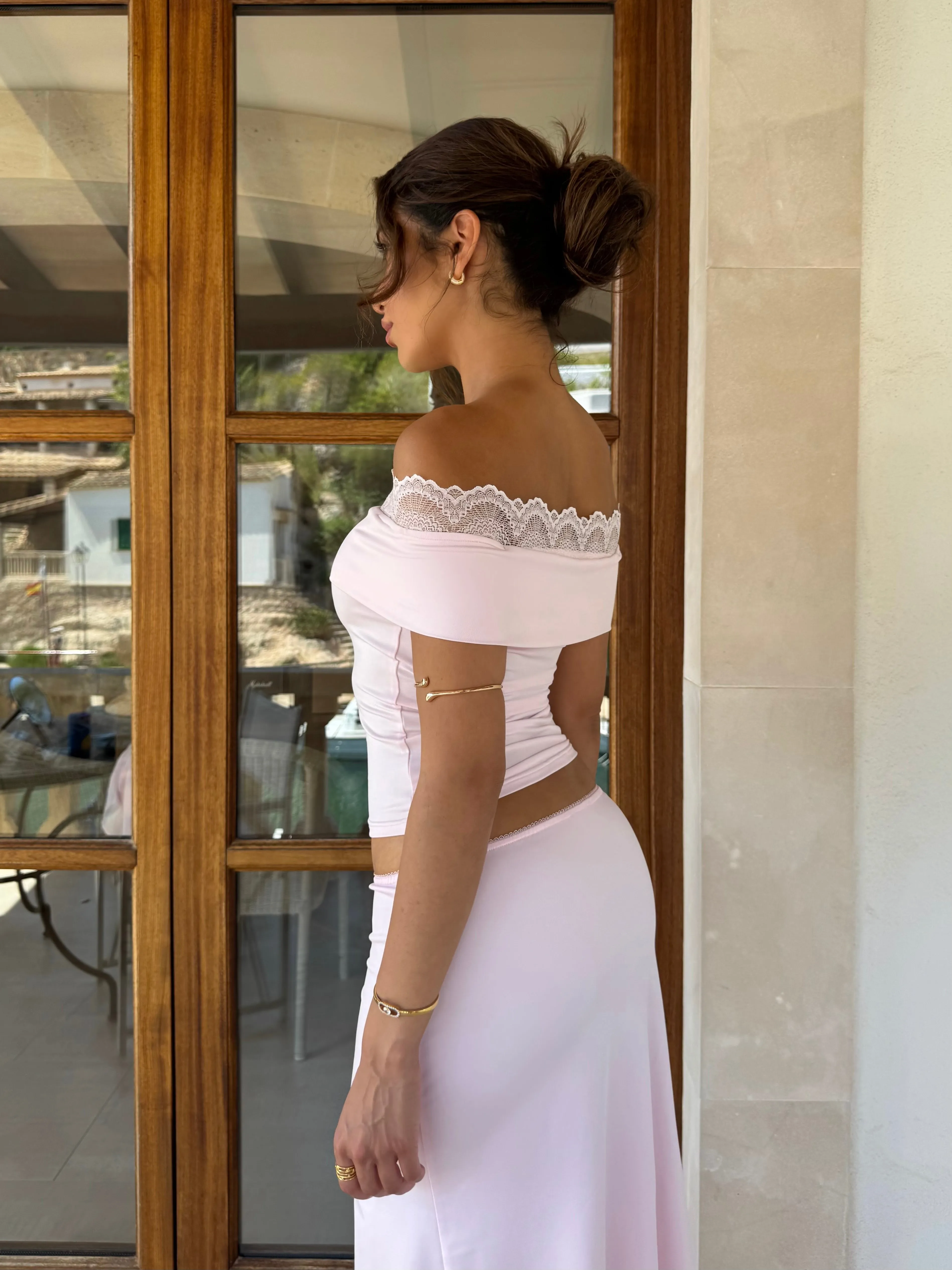 Leda lace top - lyserød sold by Venderbys product image thumbnail 5