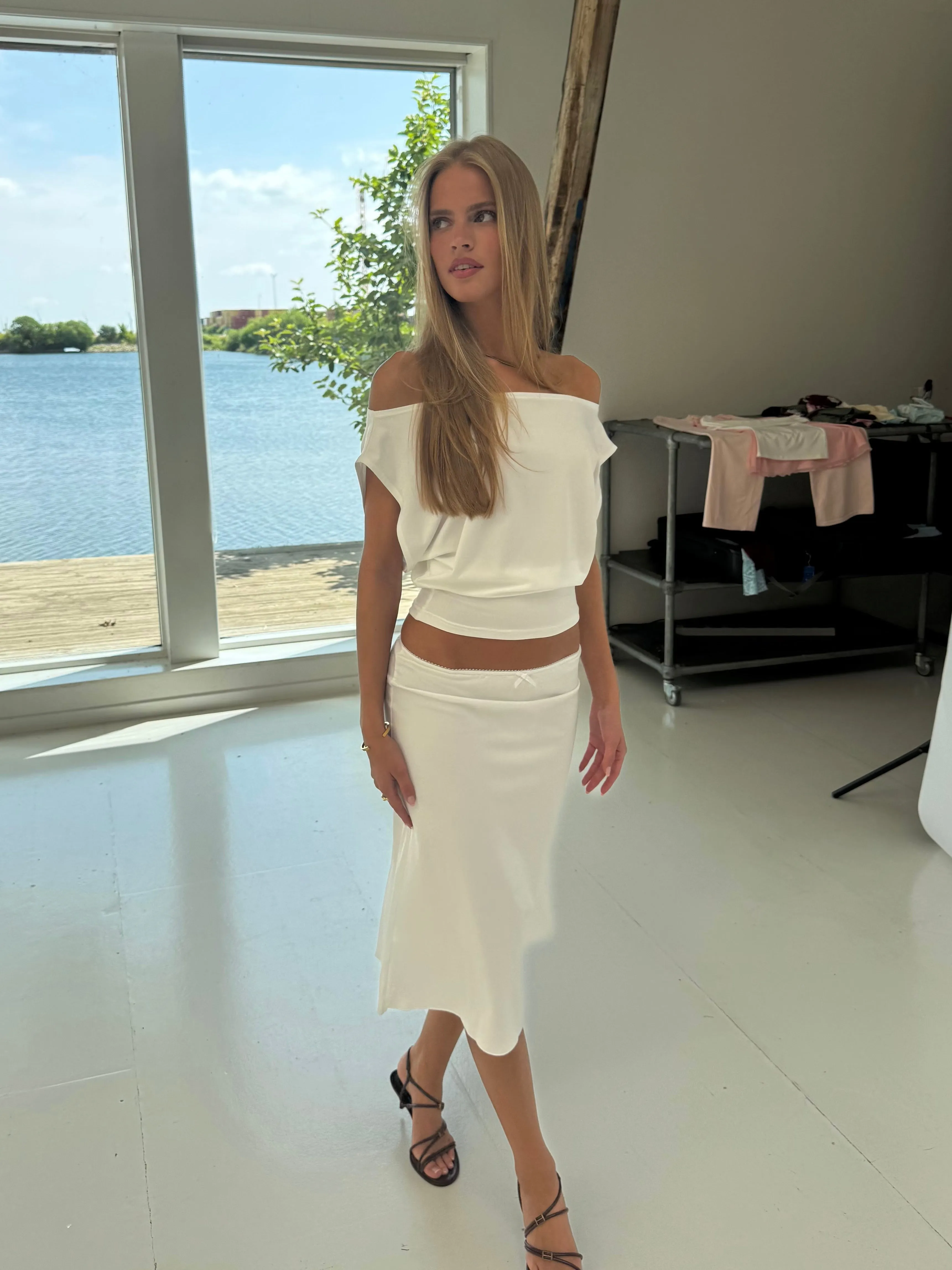 Helia basic skirt - hvid sold by Venderbys product image thumbnail 5