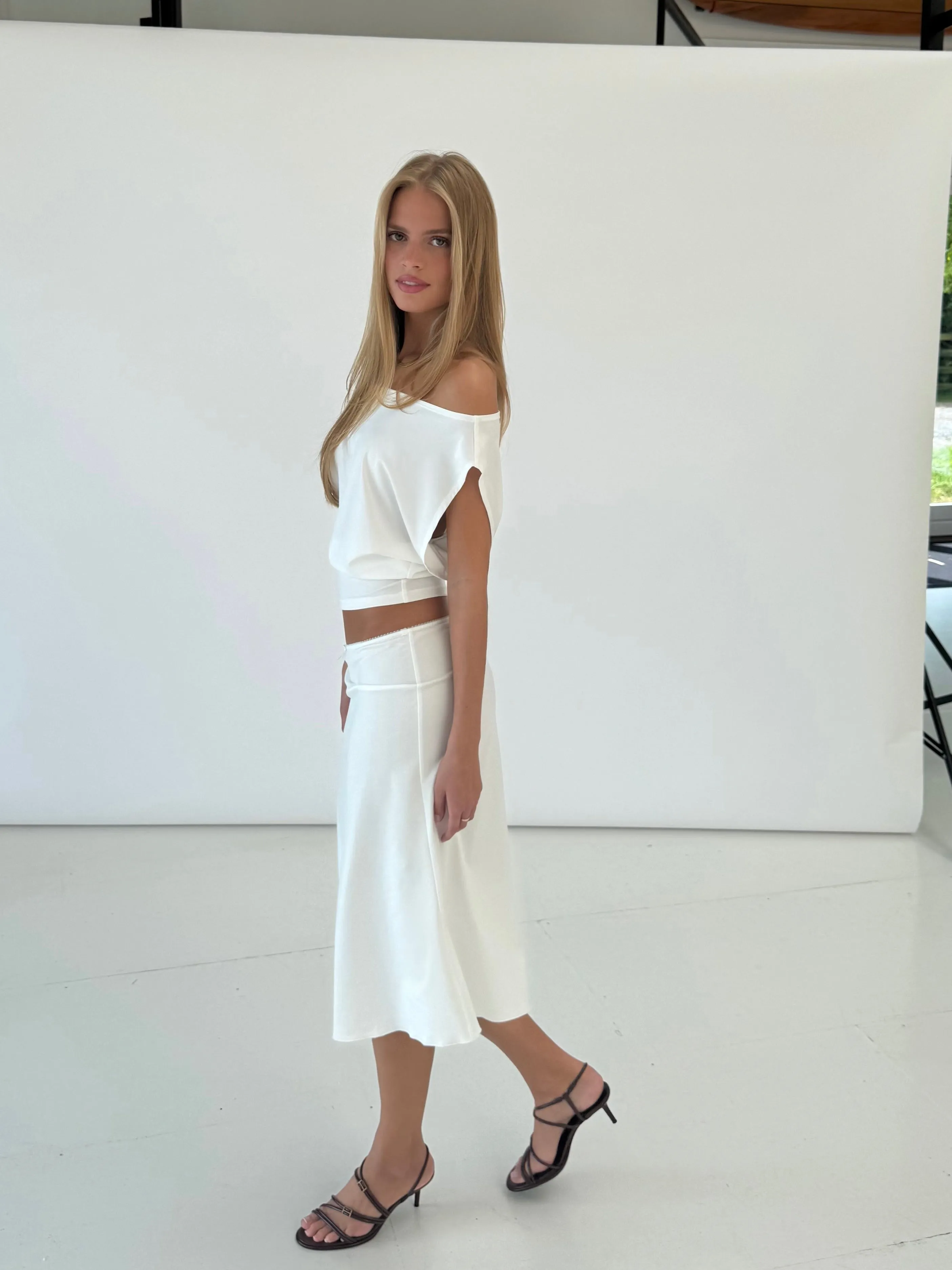 Helia basic skirt - hvid sold by Venderbys product image thumbnail 4