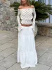 Athena lace top - cream sold by Venderbys