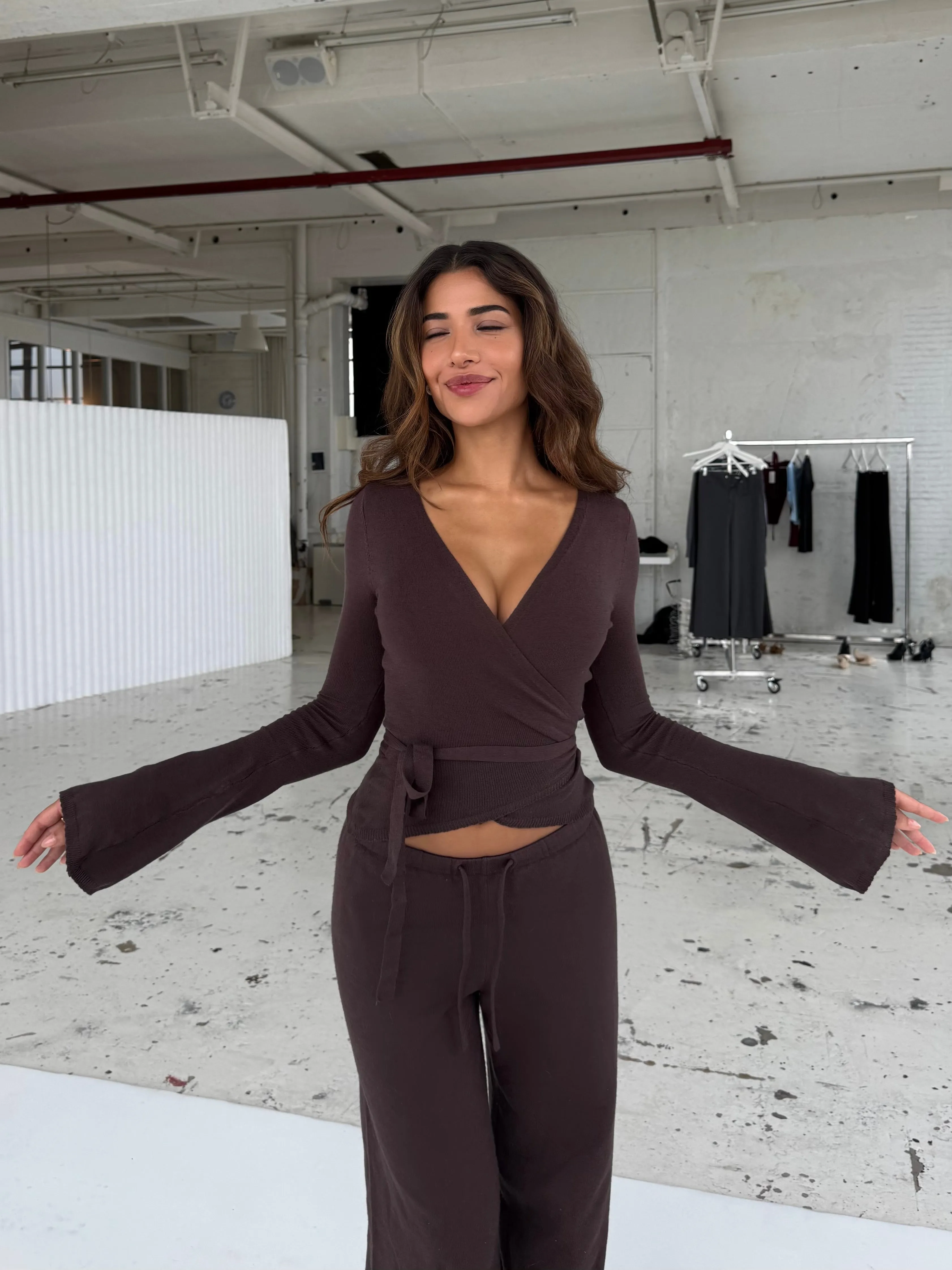 Ballerina knit top - mørk brun sold by Venderbys product image thumbnail 3