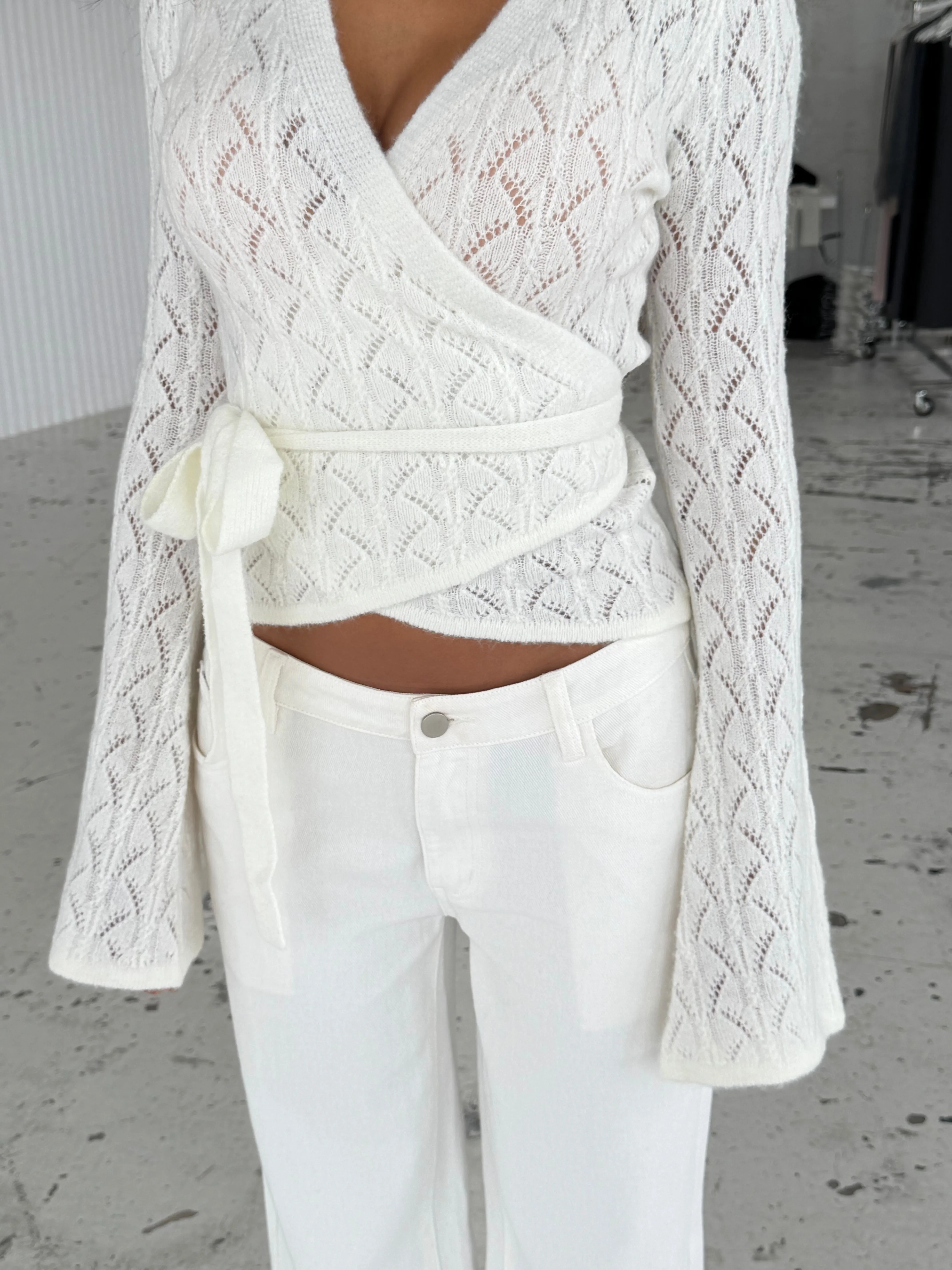 Lacework wool ballerina - hvid sold by Venderbys product image thumbnail 5