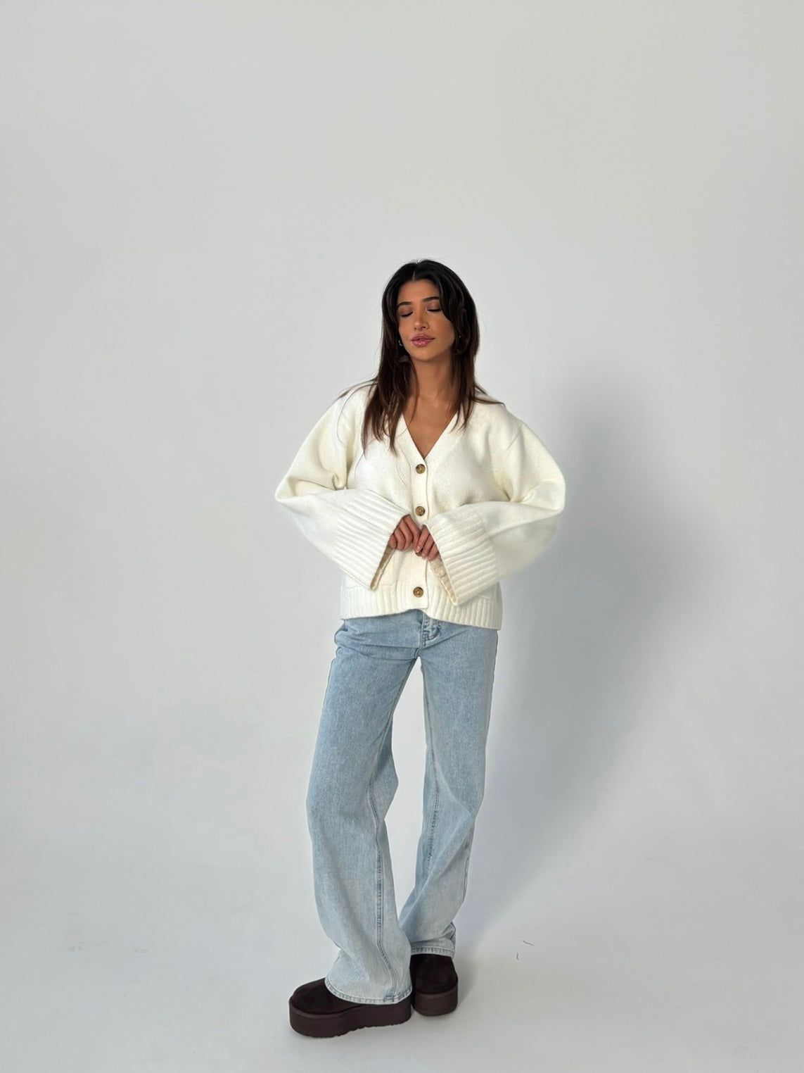Wool blend Cardigan - hvid sold by Venderbys product image thumbnail 3