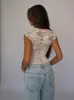 Lucy lace top - cream sold by Venderbys