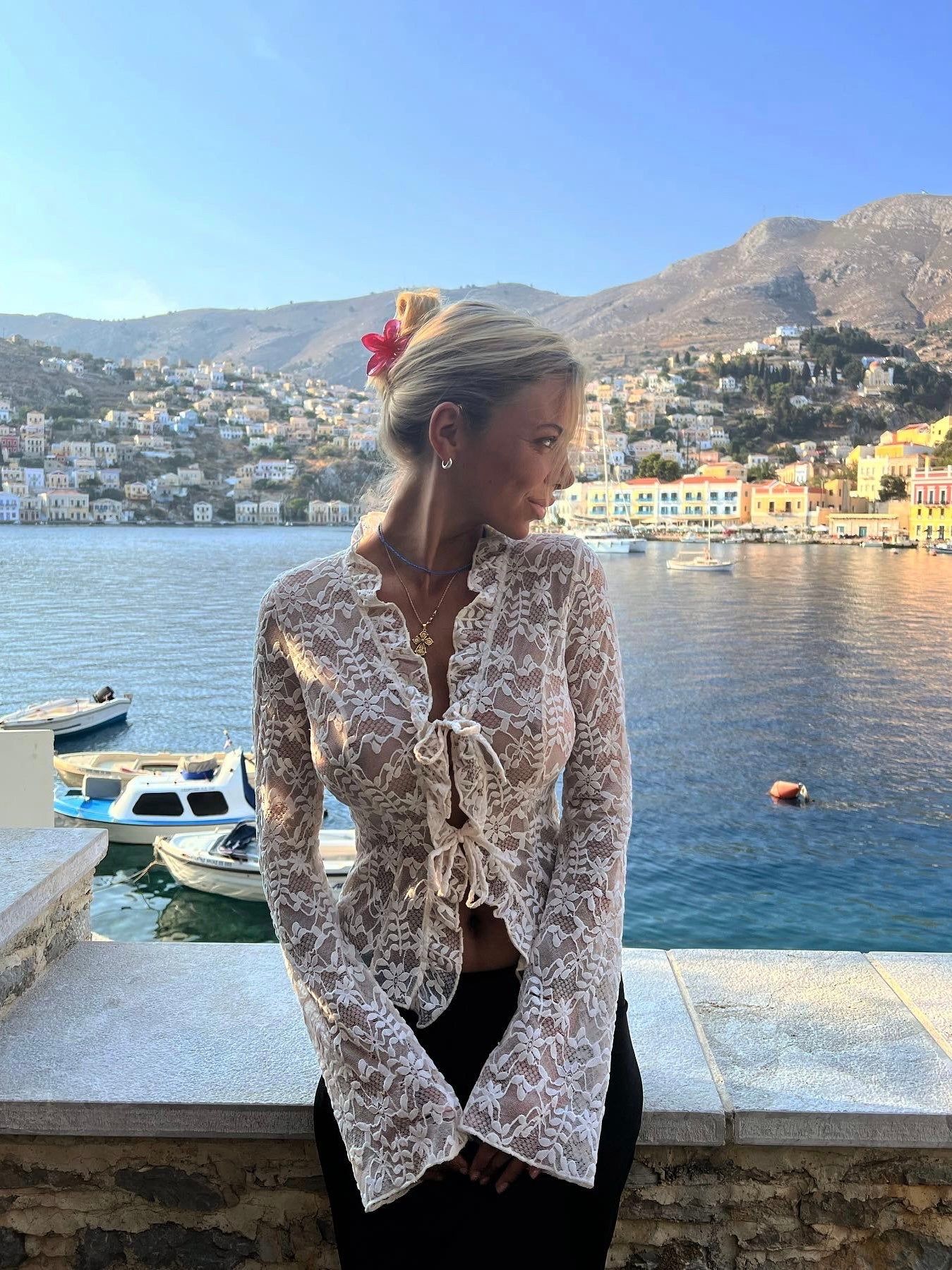 New Trim lace top - cream (pre-order) sold by Venderbys product image thumbnail 2