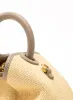 Baozi Raffia/Leather Natural/Taupe sold by Elleme