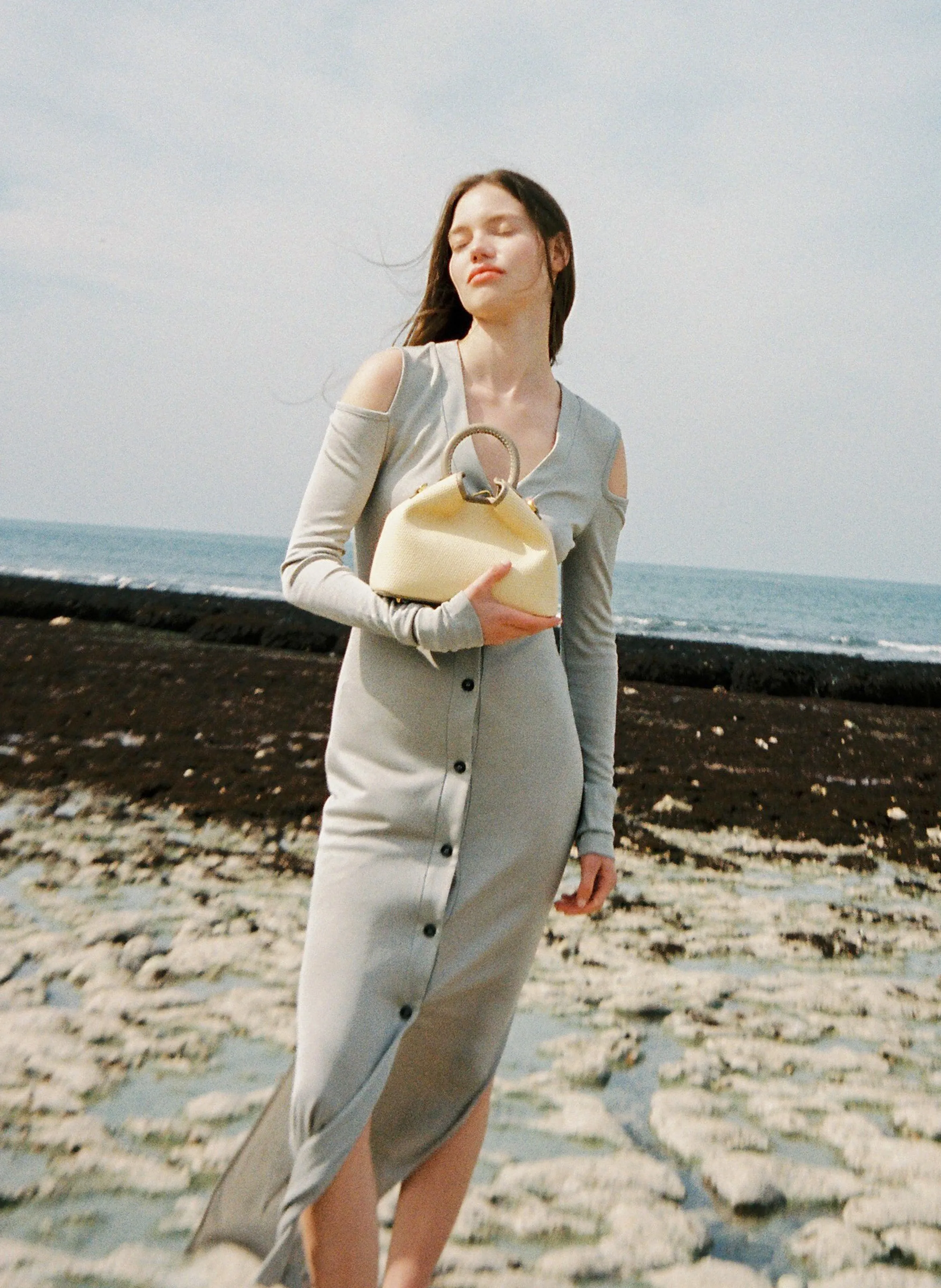 Baozi Raffia/Leather Natural/Taupe sold by Elleme product image thumbnail 2