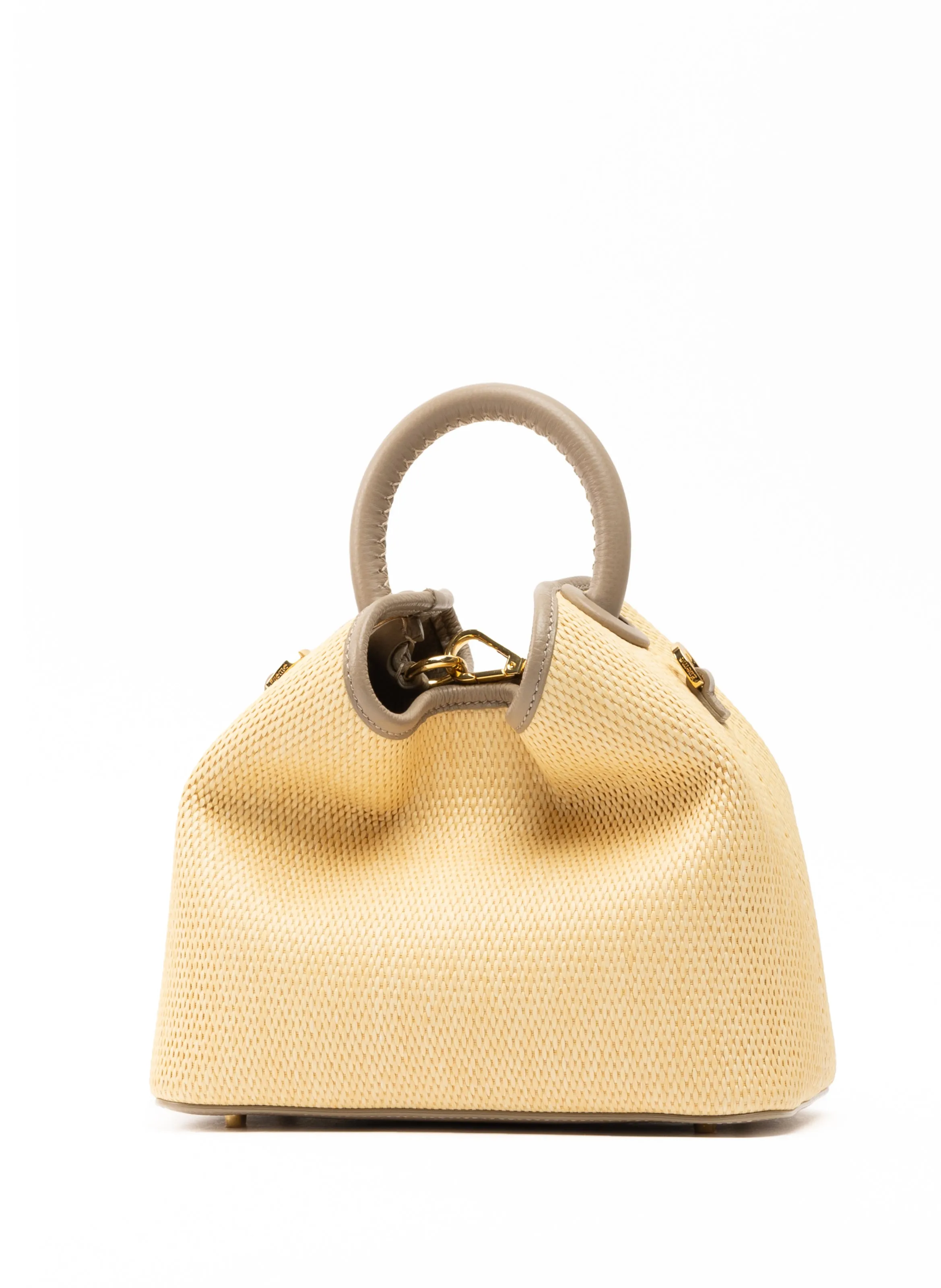 Baozi Raffia/Leather Natural/Taupe sold by Elleme product image thumbnail 3