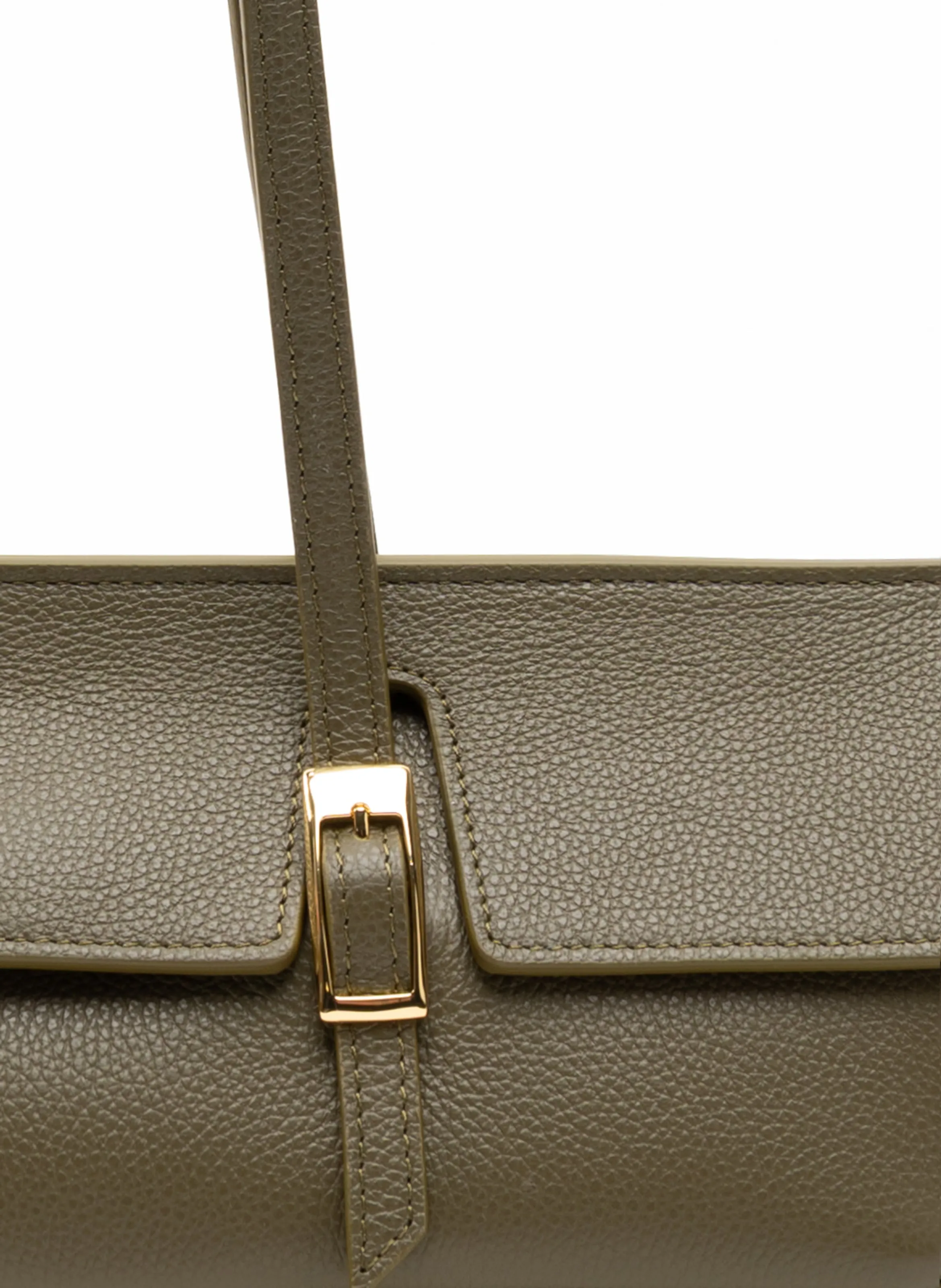 Le Bateau Pebbled Leather Khaki sold by Elleme product image thumbnail 4