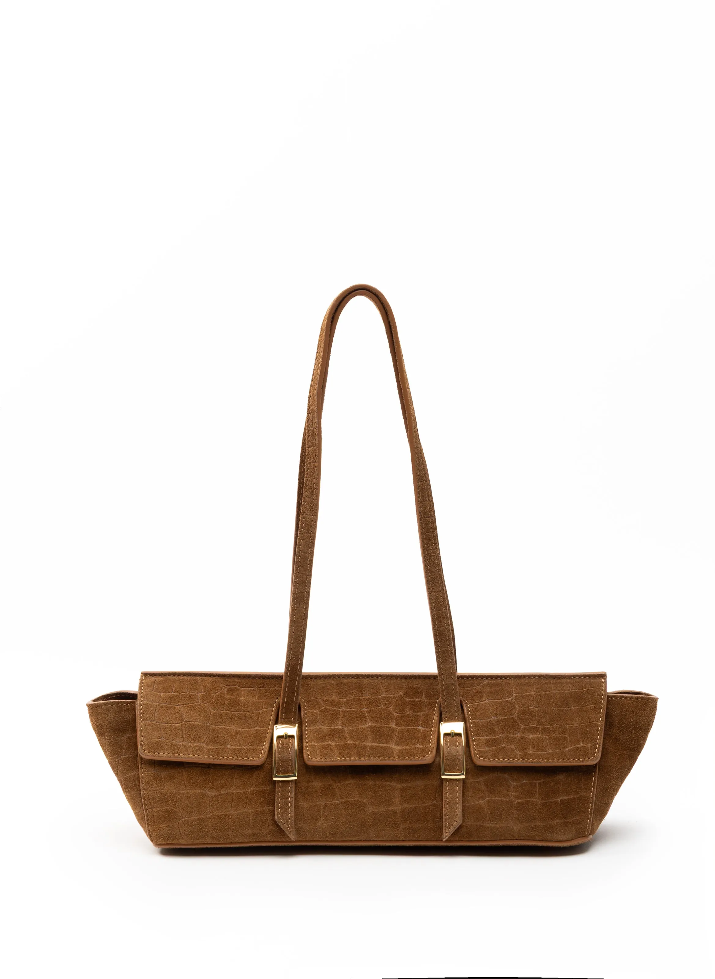 Le Bateau Croco Suede Cognac (Backorder — Jan 2026) sold by Elleme