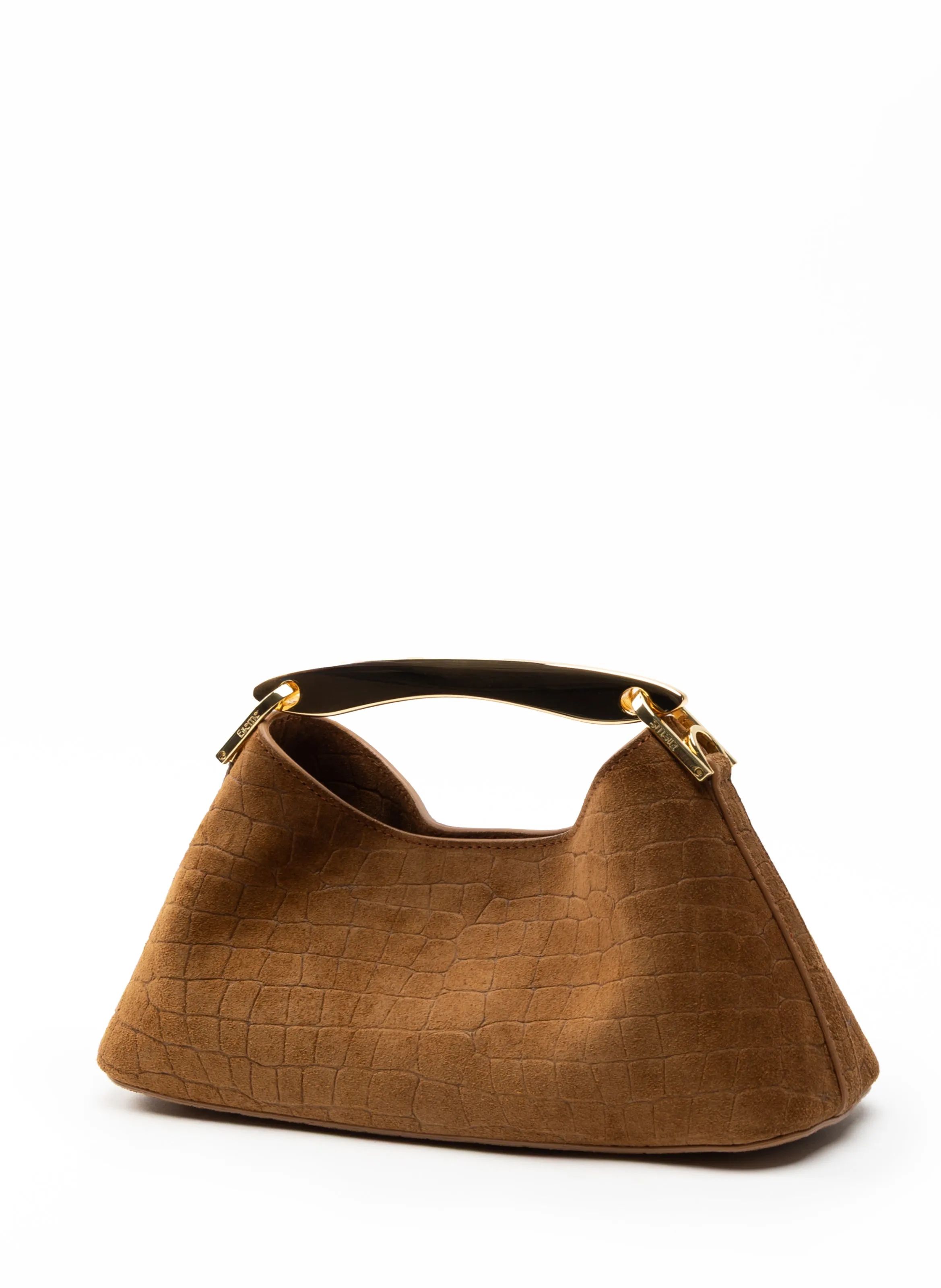 Mini Boomerang Croco Suede Cognac (Backorder — Jan 2026) sold by Elleme product image thumbnail 2
