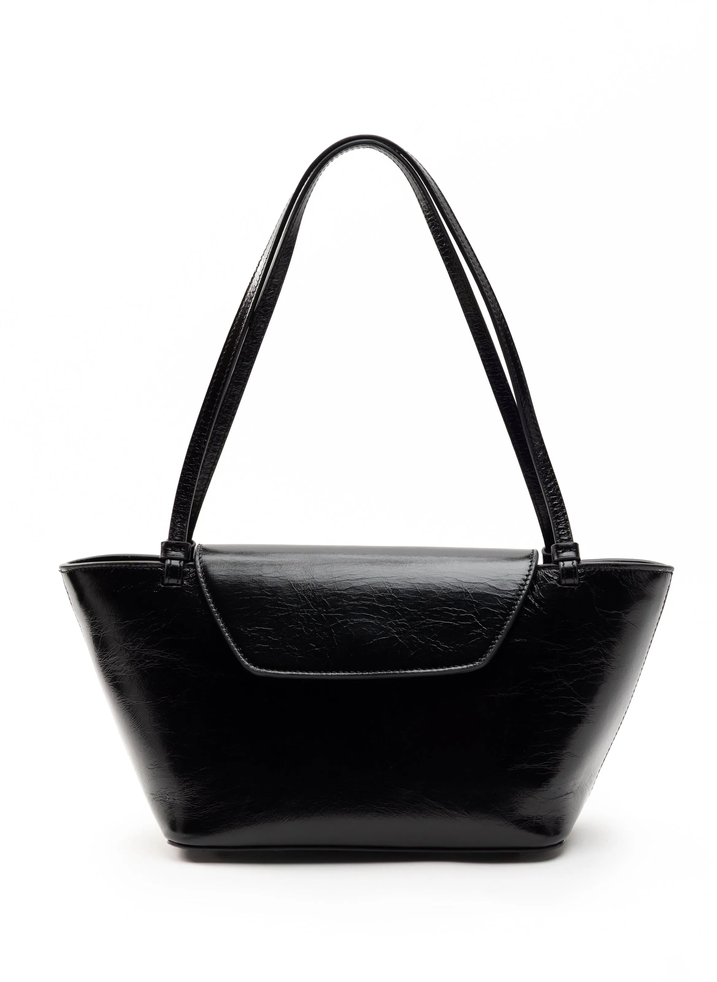 Courrier Tote Vintage Leather Black sold by Elleme