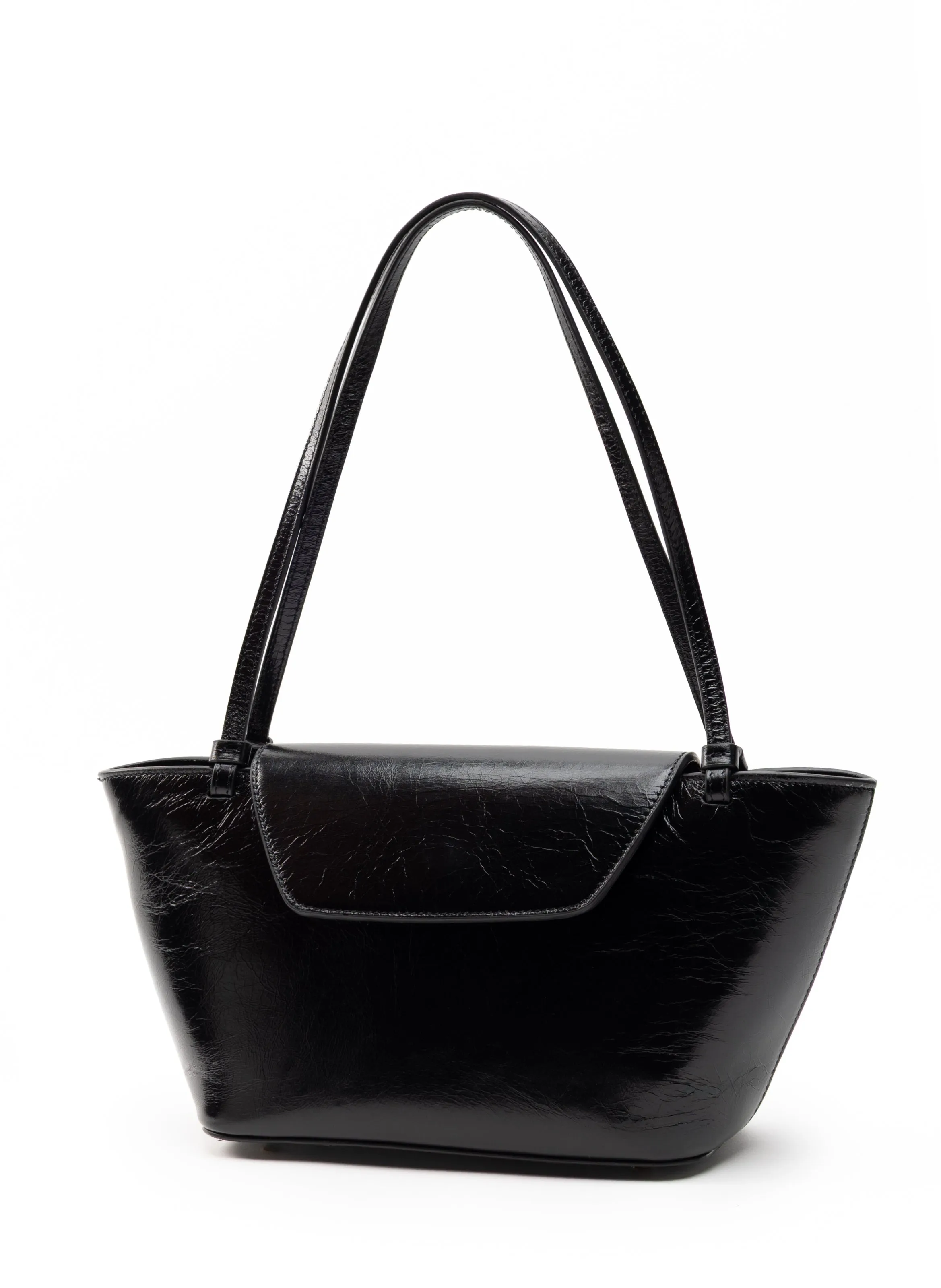 Courrier Tote Vintage Leather Black sold by Elleme product image thumbnail 2
