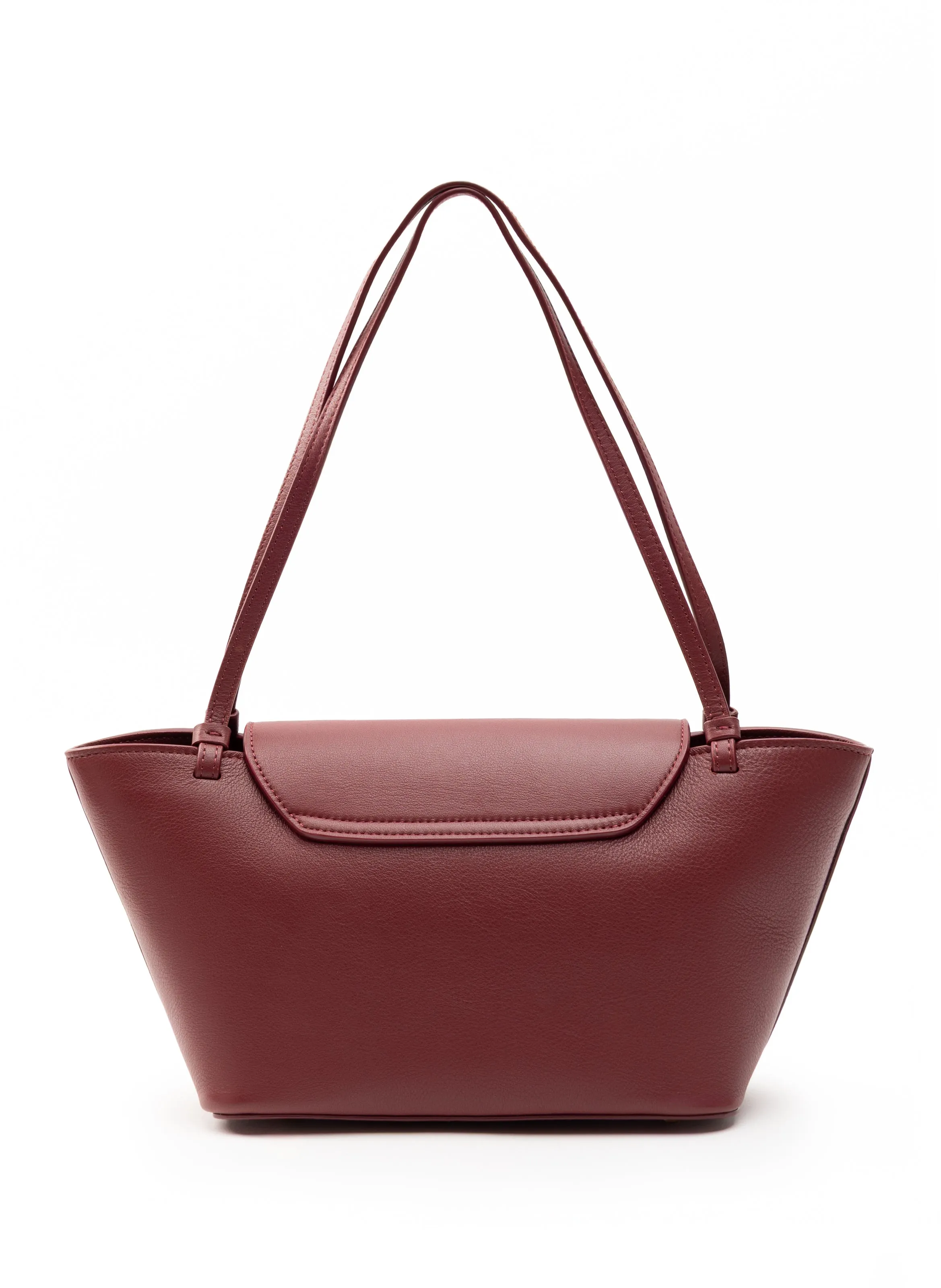 Courrier Tote Leather Burgundy sold by Elleme product image thumbnail 3