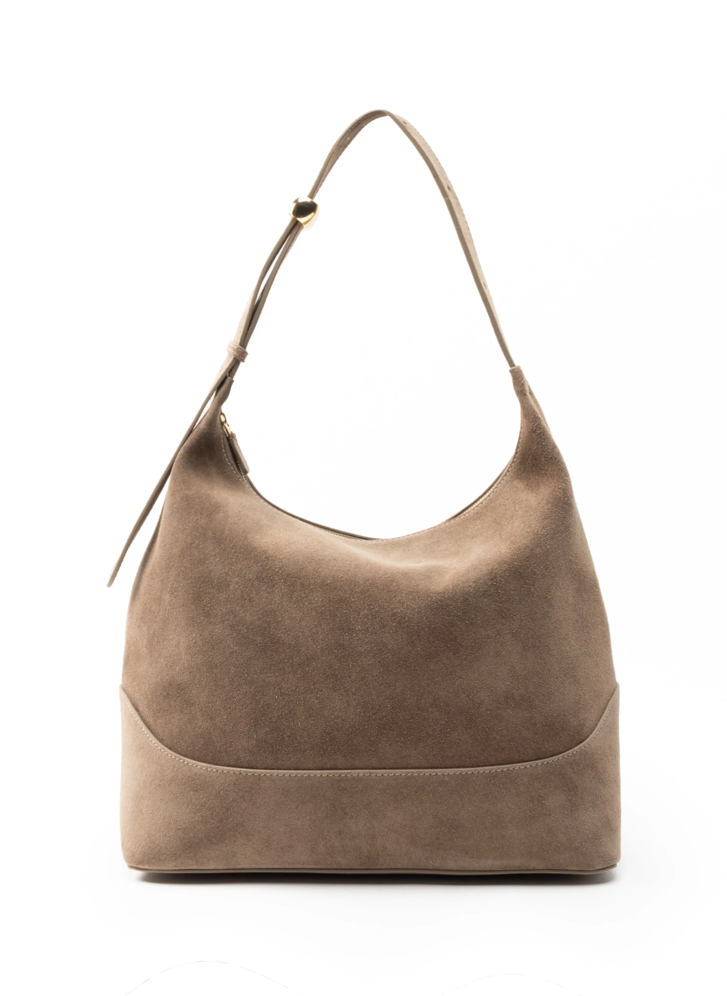 Loop Large Suede Taupe sold by Elleme