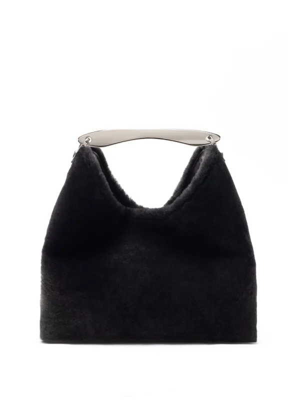 Boomerang Shearling Montone Black - Silver sold by Elleme