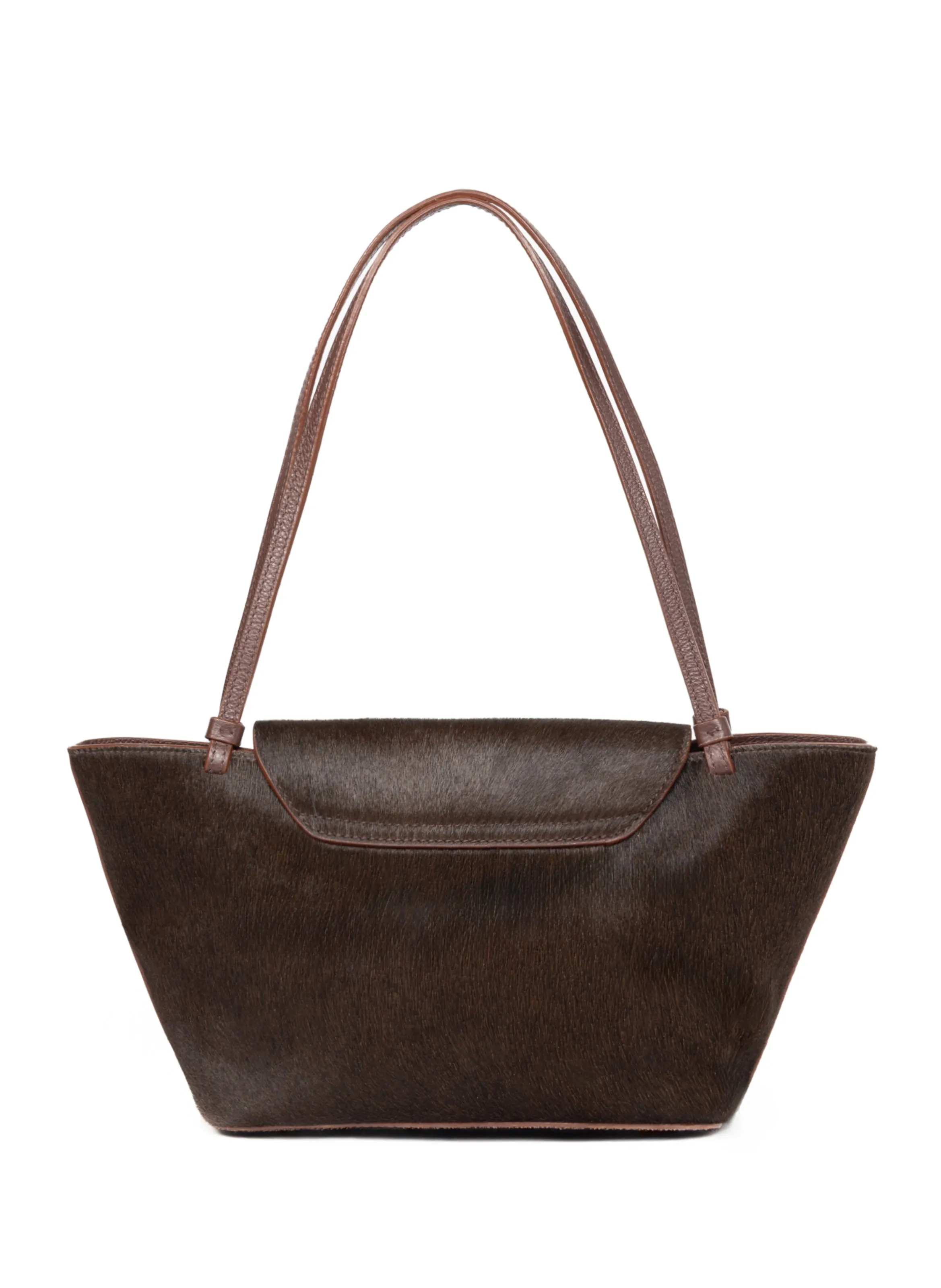 Courrier Tote Calf Leather Dark Brown sold by Elleme product image thumbnail 4