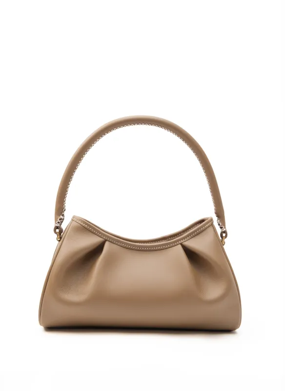 Dimple Leather Rock/White Stitches sold by Elleme