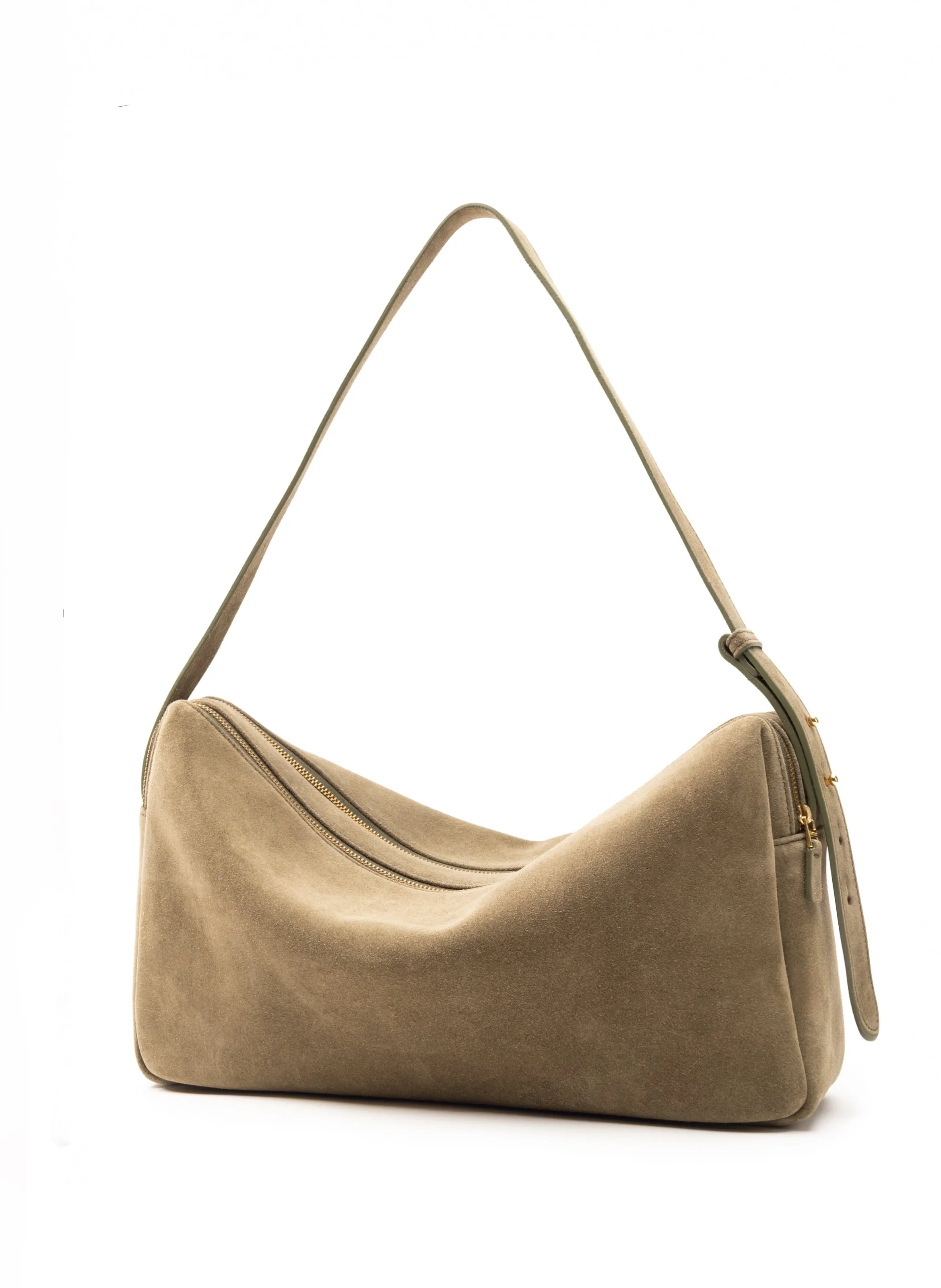 Trousse Large Suede Truffle sold by Elleme product image thumbnail 2
