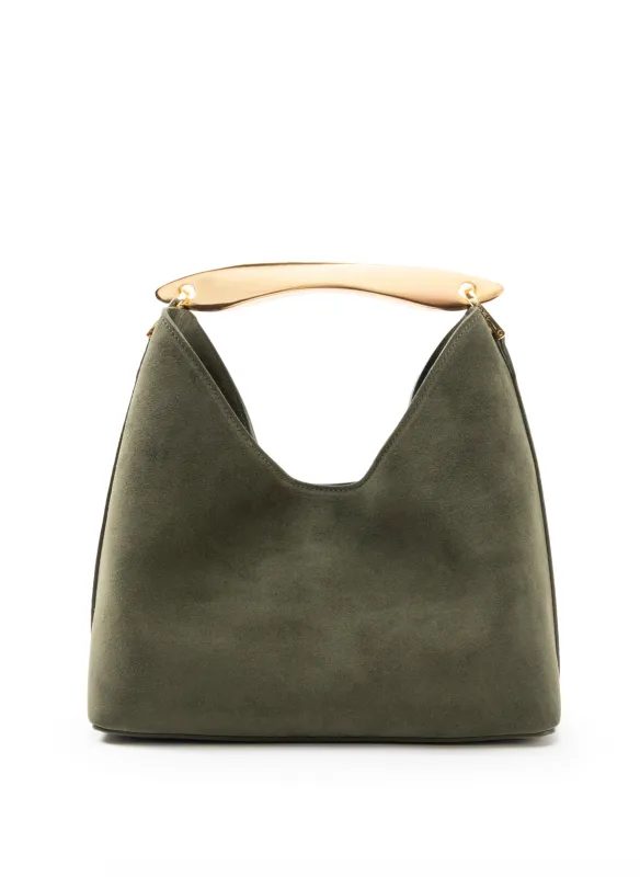 Boomerang Suede Khaki Green sold by Elleme