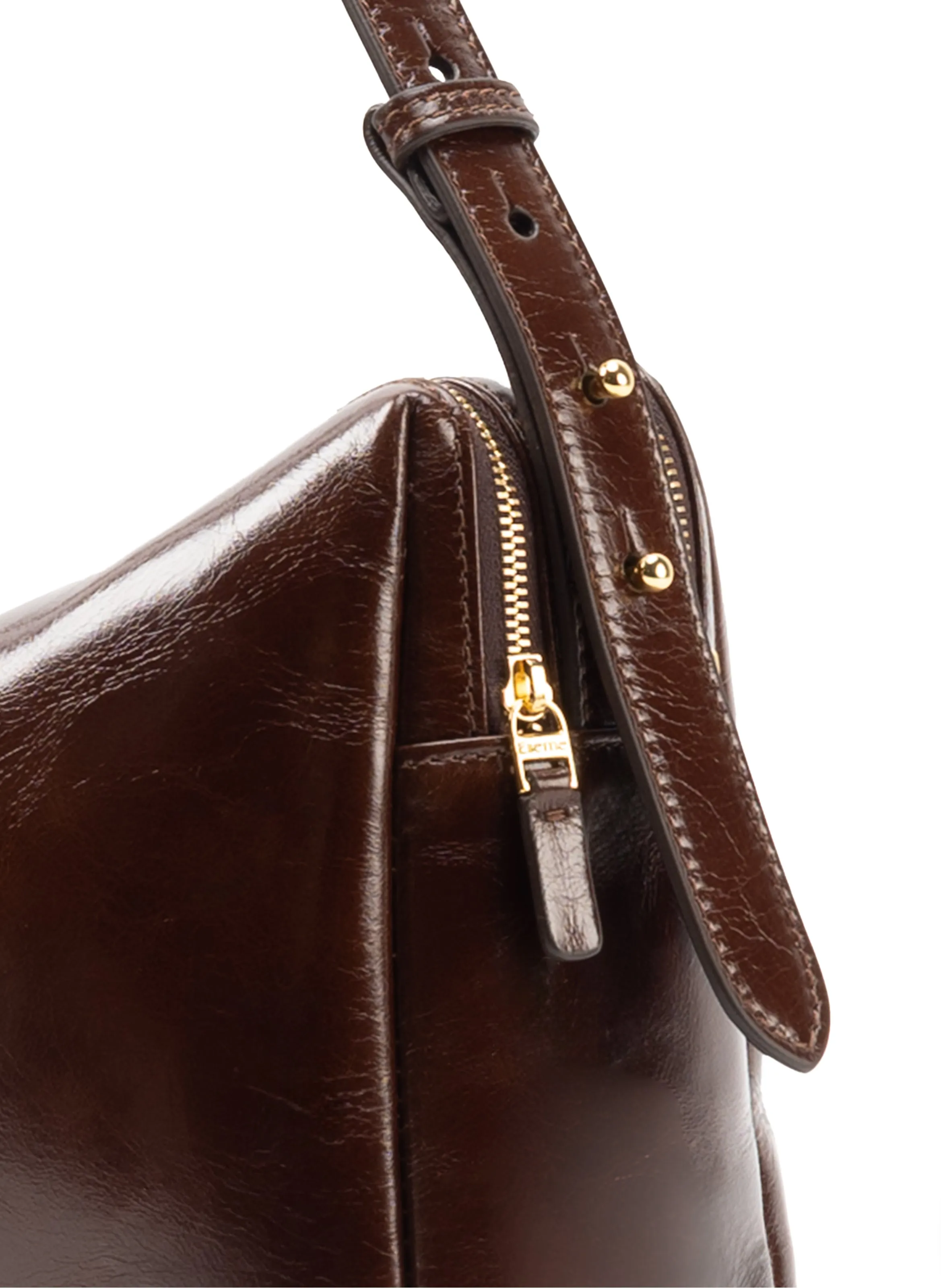Trousse Large Vintage Leather Chestnut sold by Elleme product image thumbnail 3