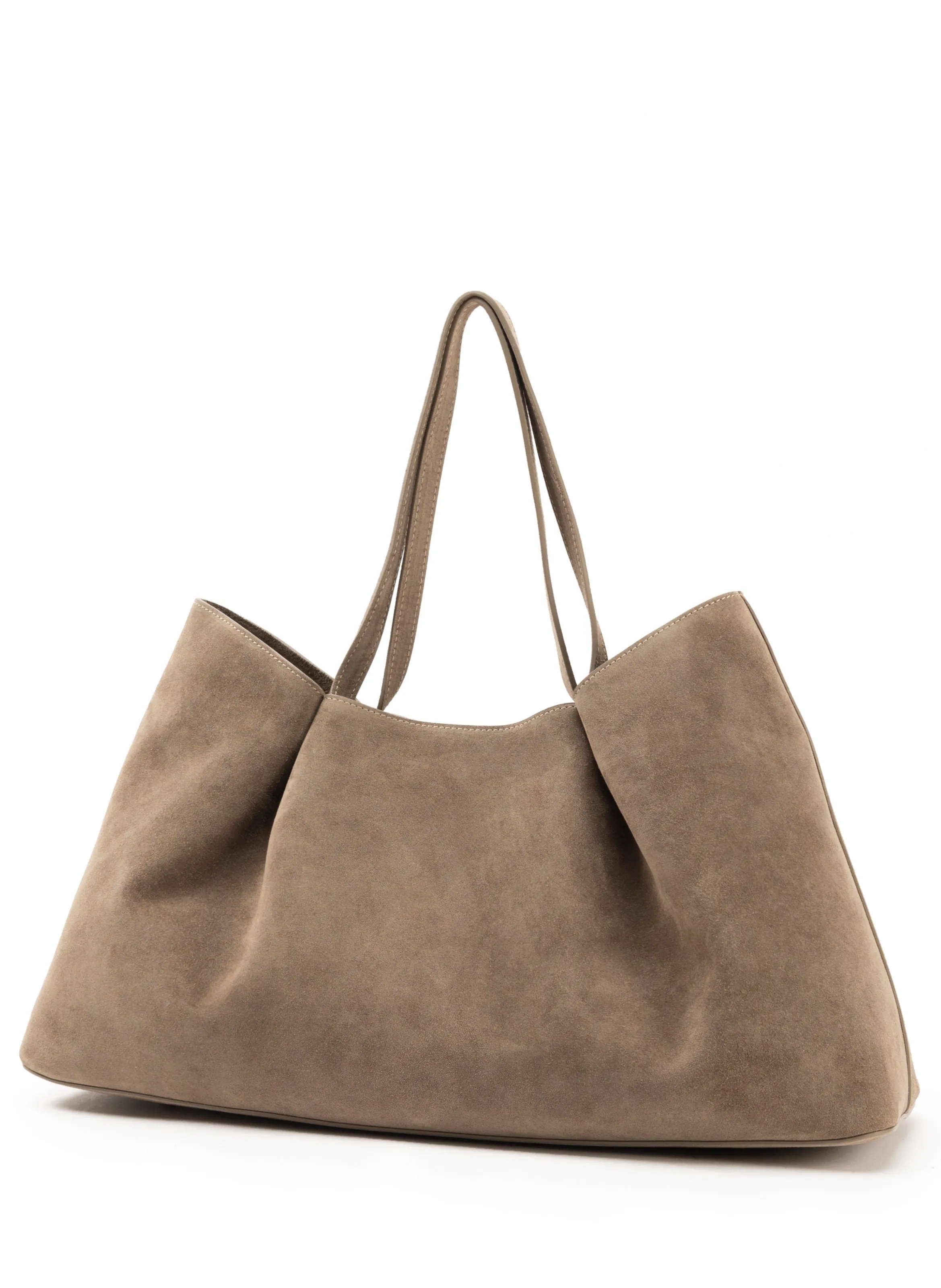 Dimple Tote Suede Taupe sold by Elleme product image thumbnail 2