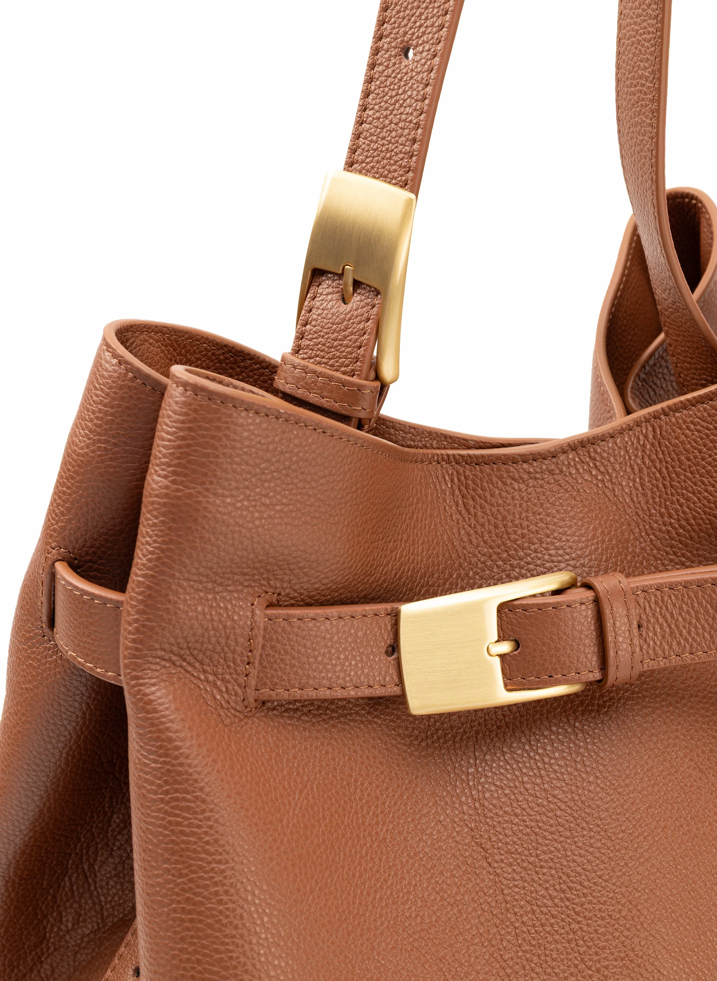 Belt Bag Pebbled Leather Cognac sold by Elleme product image thumbnail 3