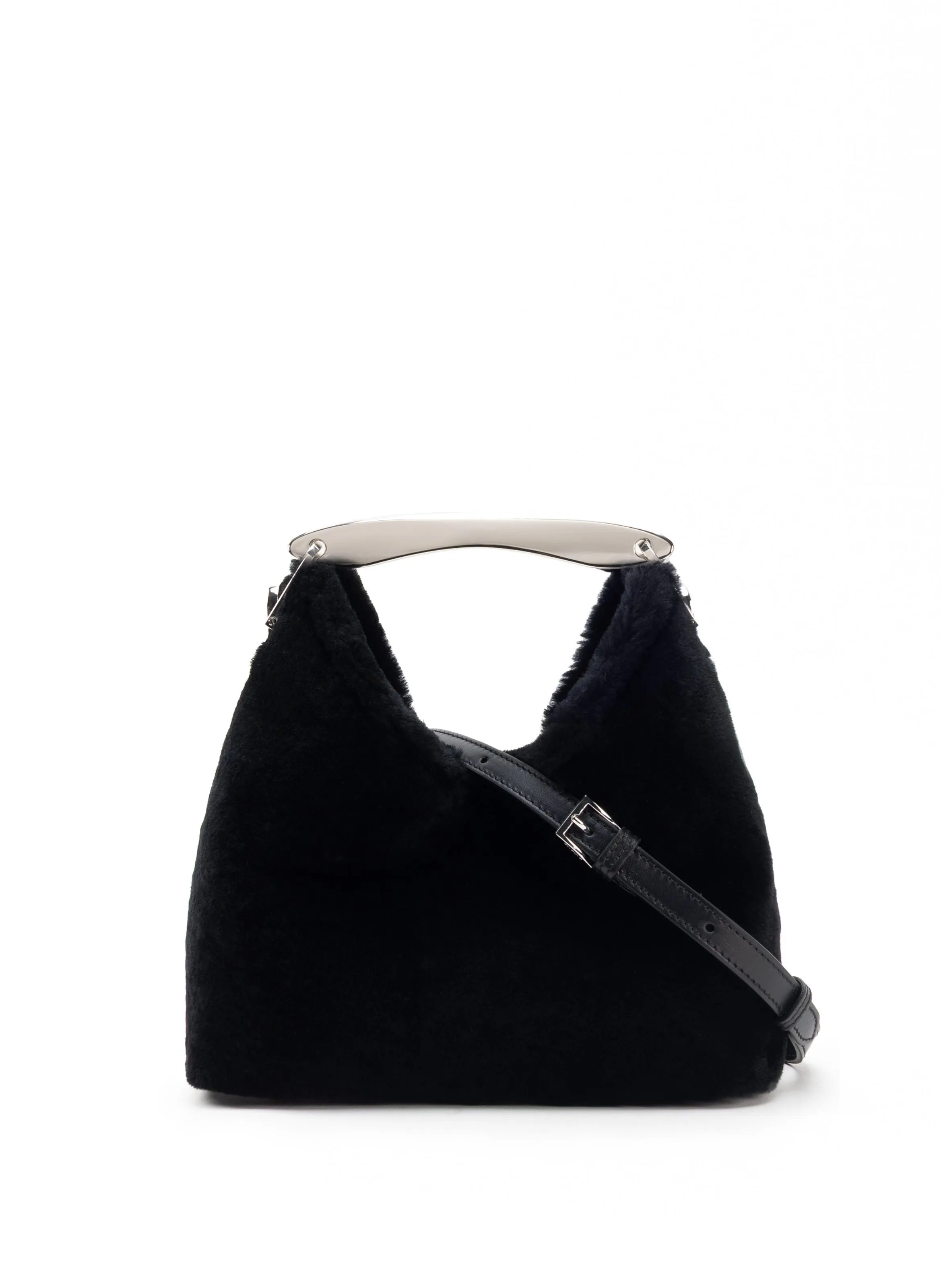 Small Boomerang Shearling Black - Silver sold by Elleme product image thumbnail 3