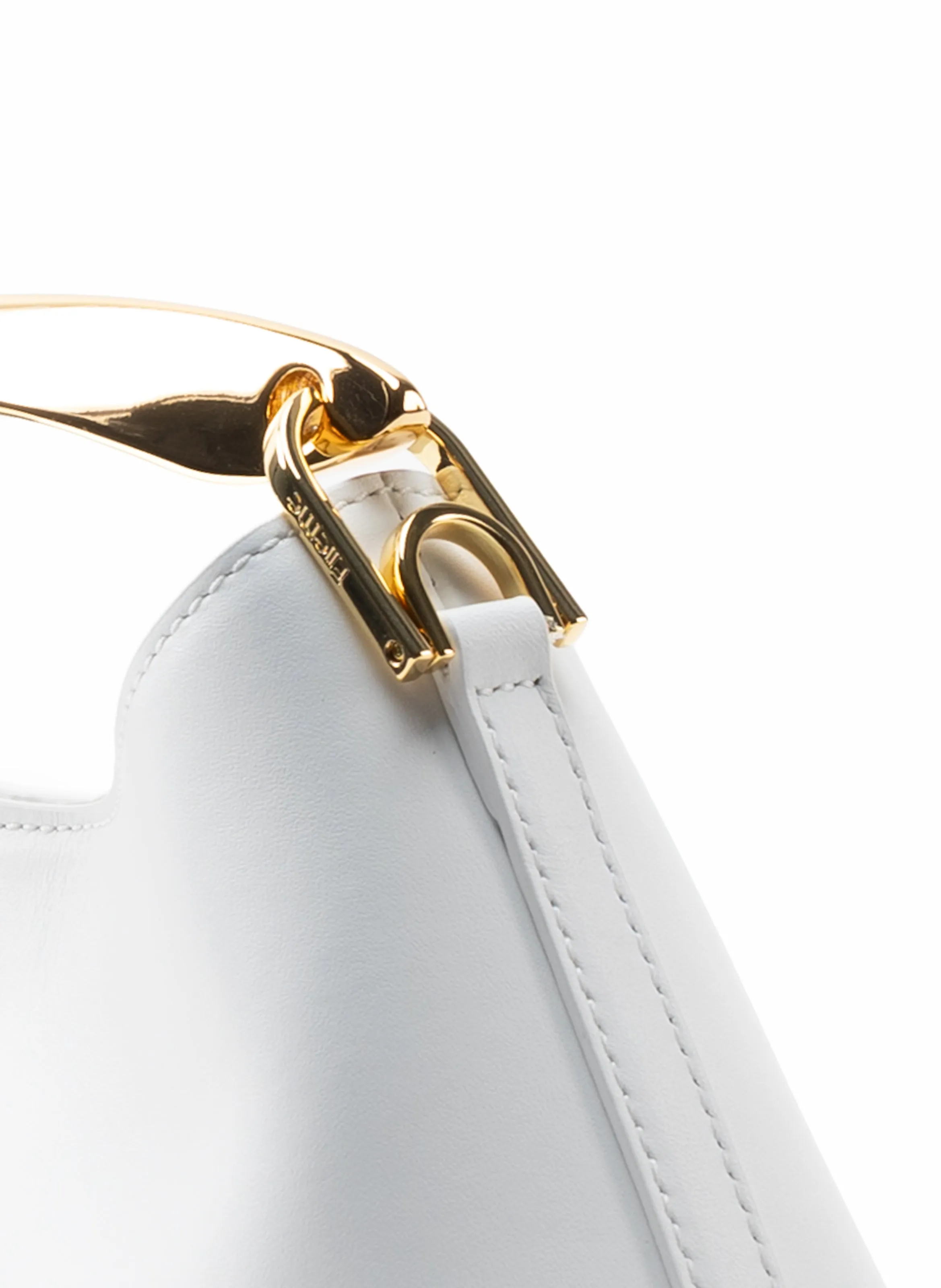 Mini Boomerang Leather White - Gold sold by Elleme product image thumbnail 4